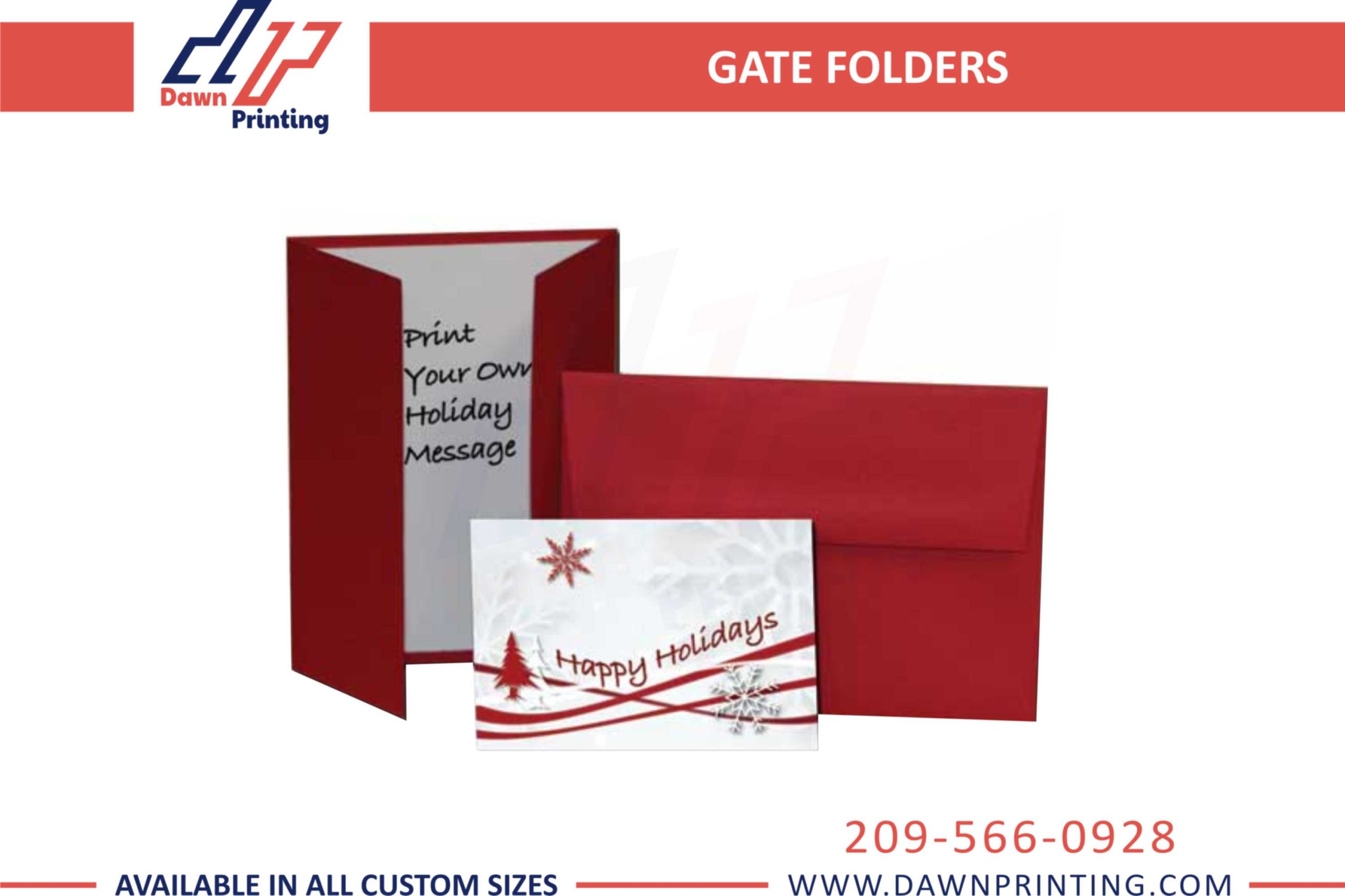 Three Panel Gate Folder - Dawn Printing