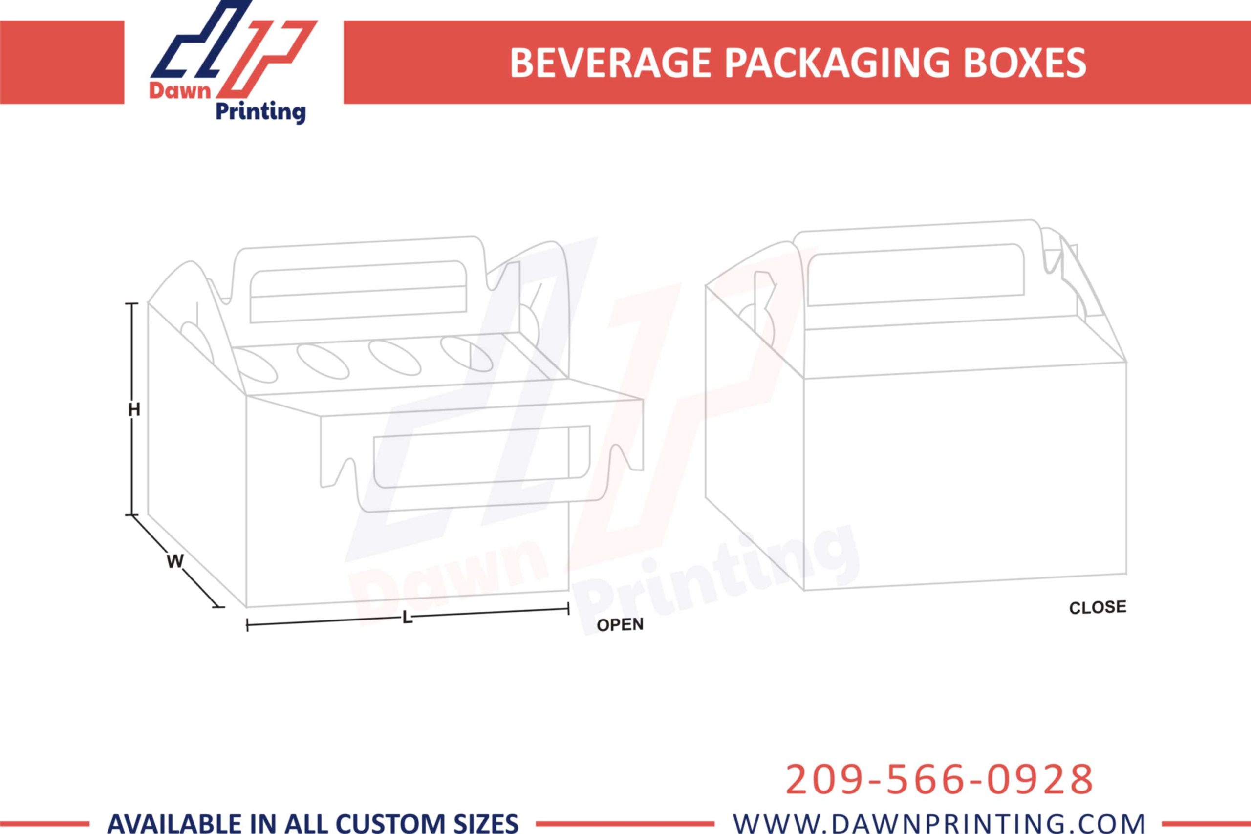 Custom 3D Beverage Boxes - Dawn Printing
