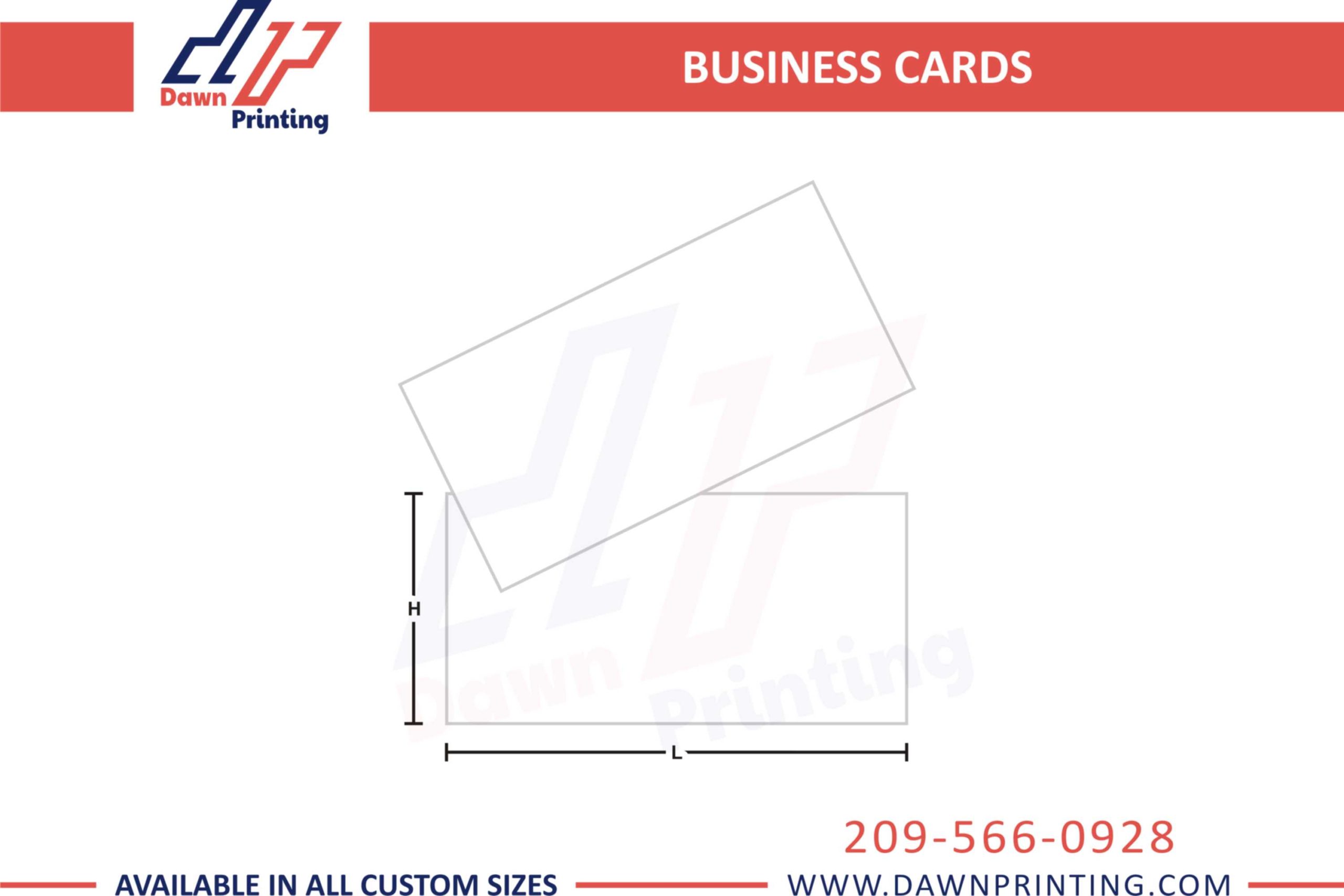 Business Cards Template - Dawn Printing