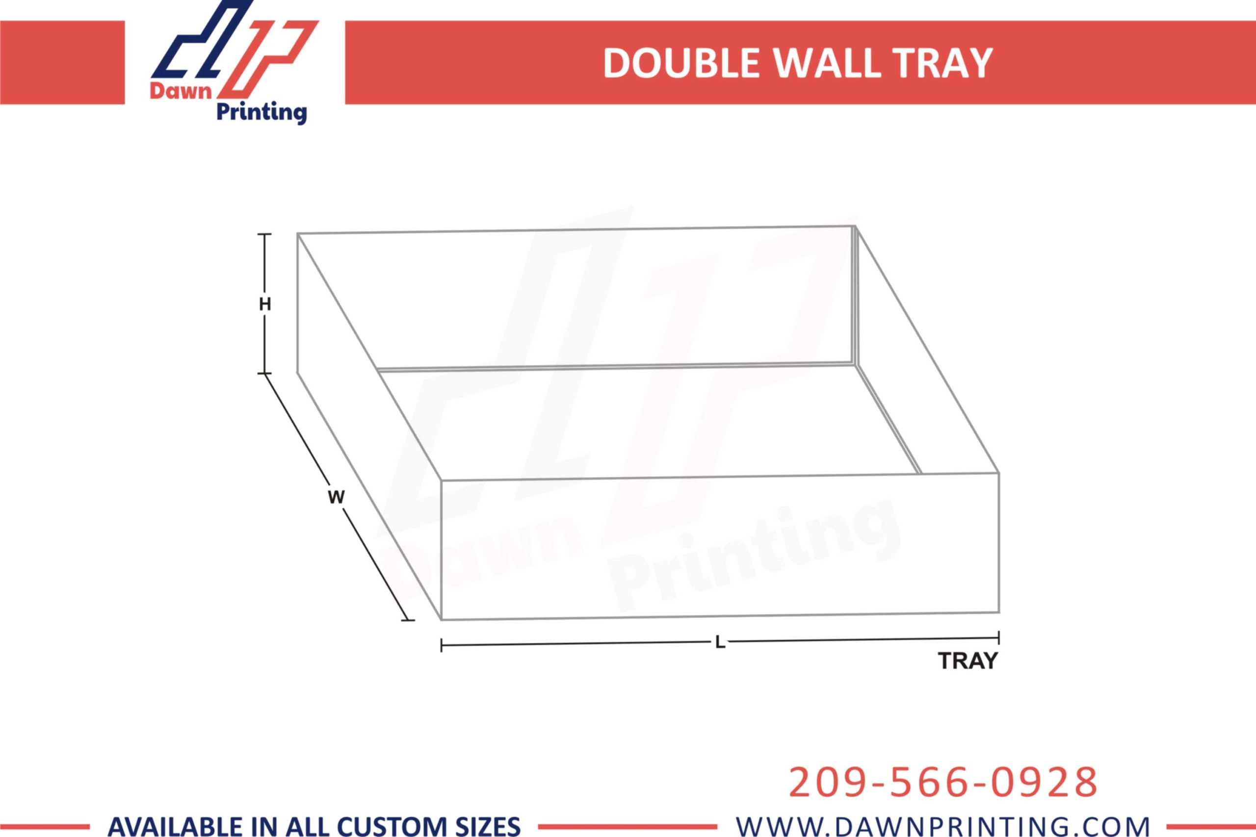 Double Wall Trays Templates - Dawn Printing