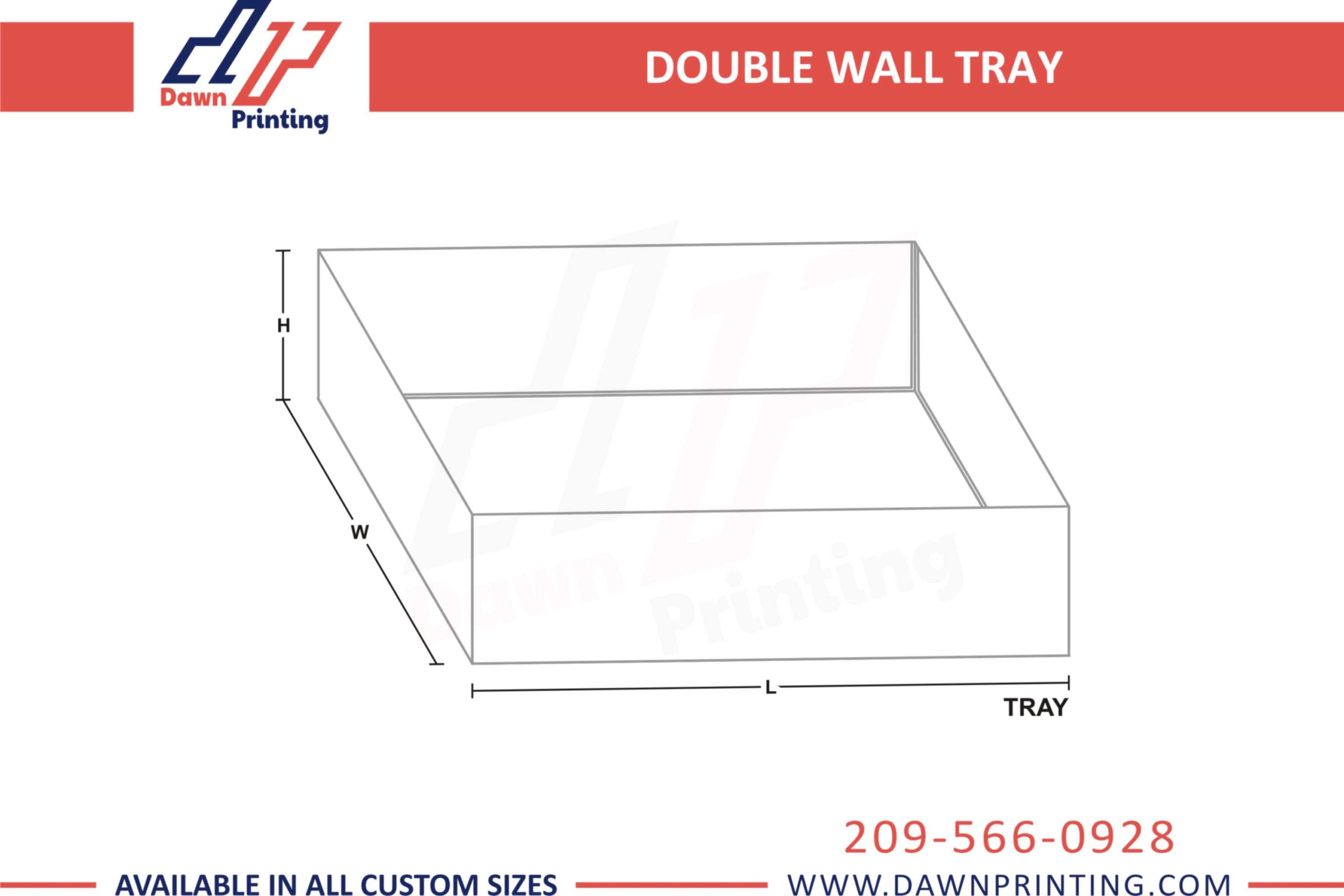 Double Wall Trays Templates - Dawn Printing