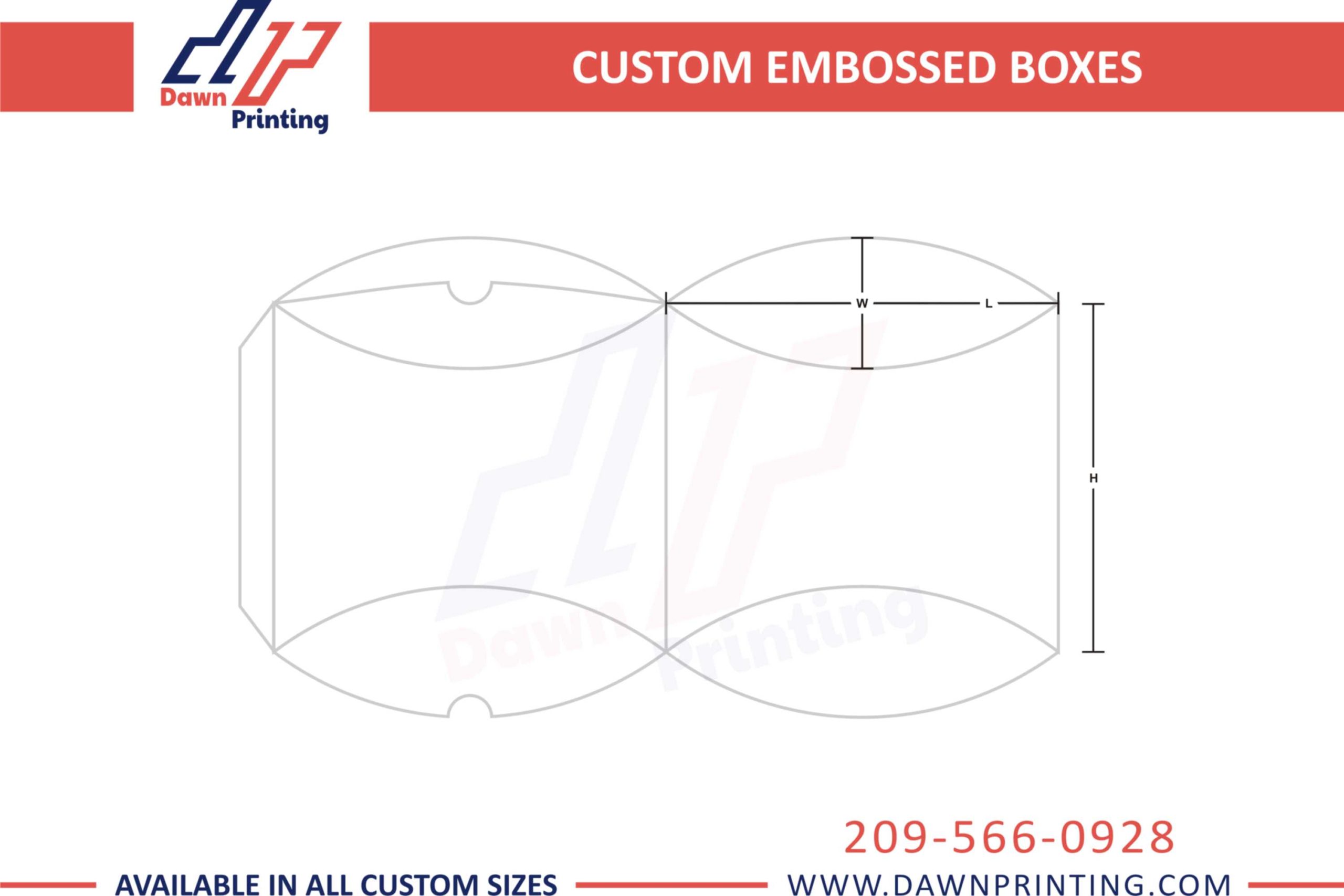 Custom 3D Embossed Packaging Boxes - Dawn Printing