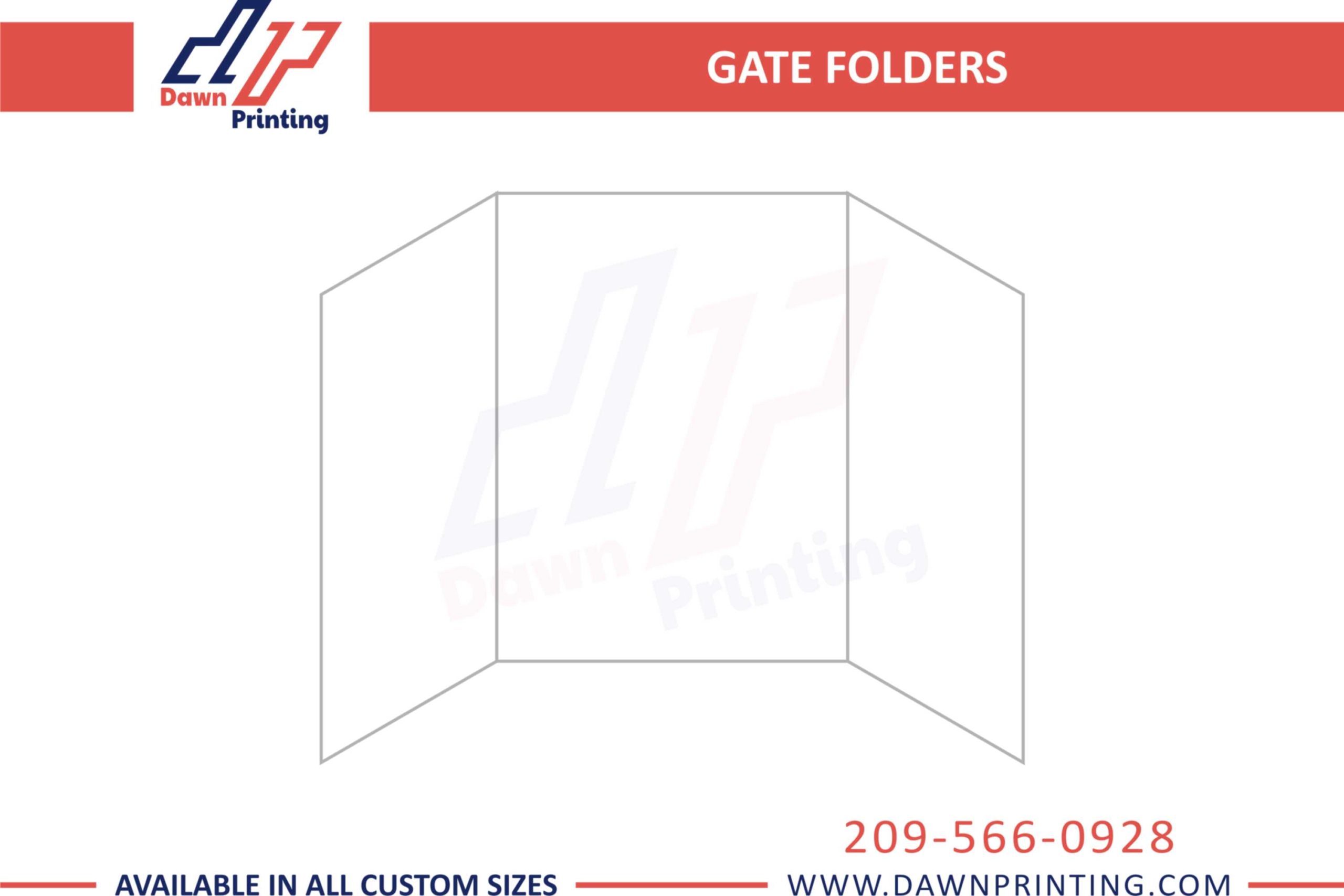 Gate Folders Template - Dawn Printing