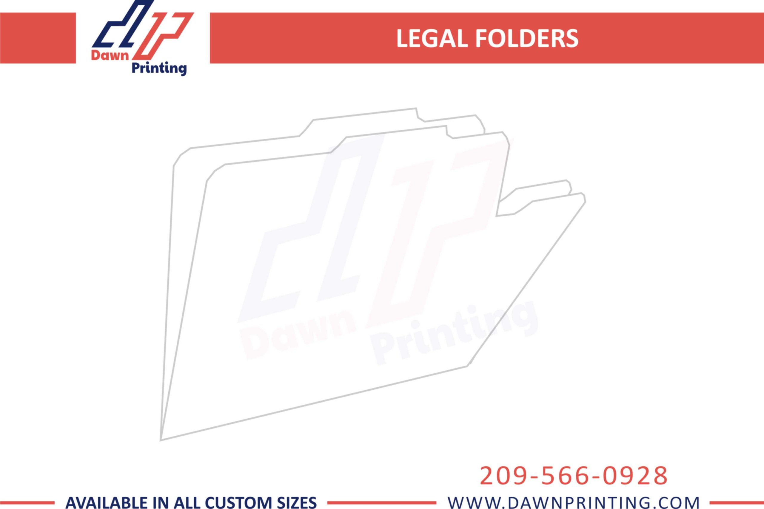 Mock Up Legal Folders - Dawn Printing