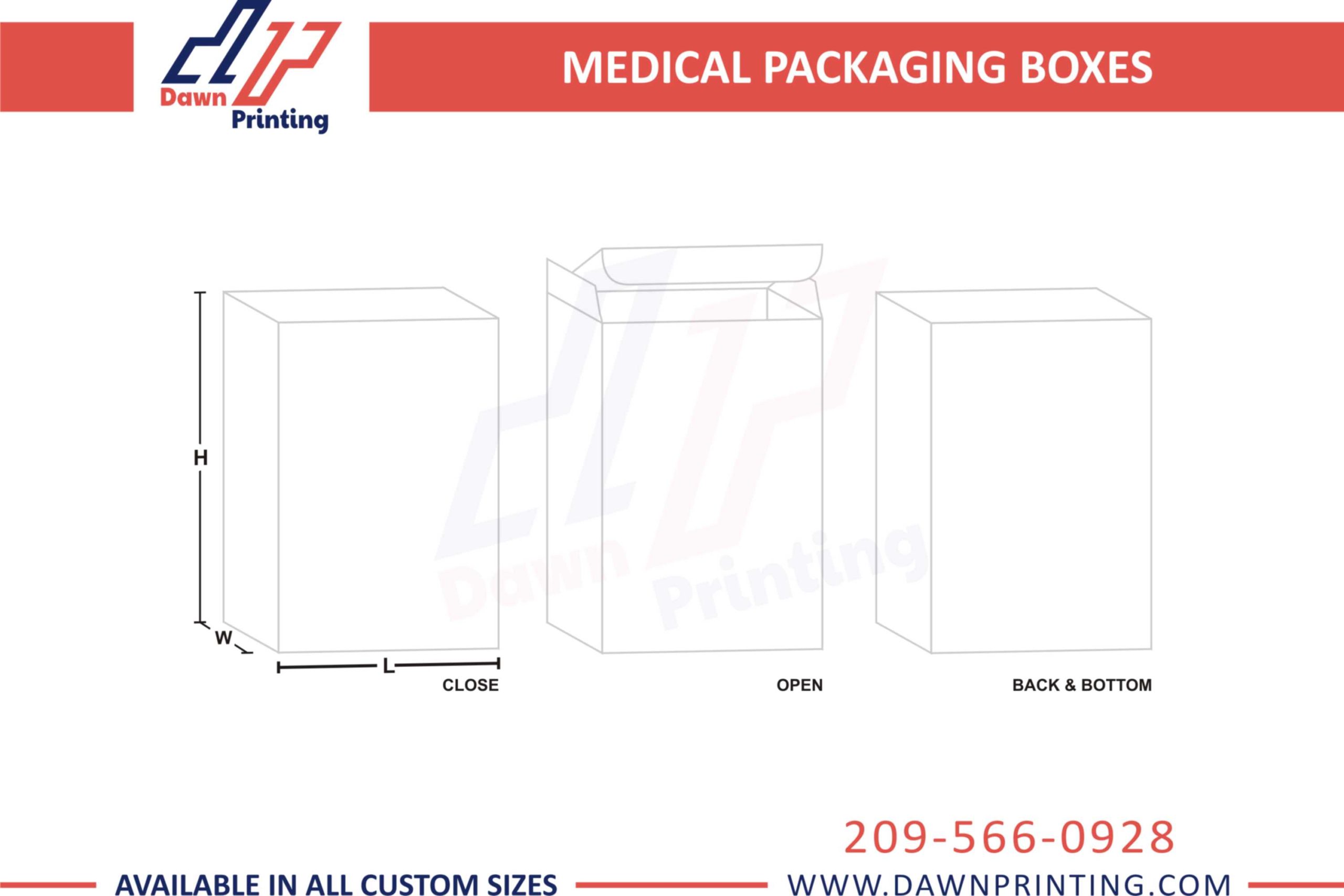 Medical Box Packaging Templates - Dawn Printing