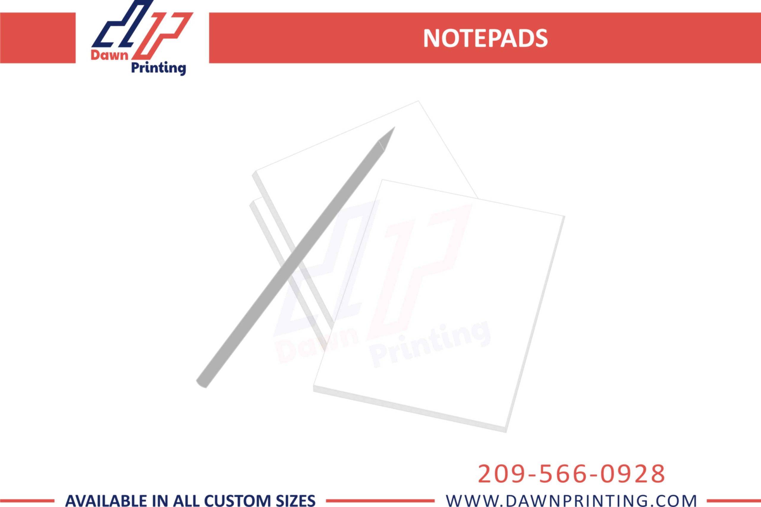 Notepad Templates - Dawn Printing