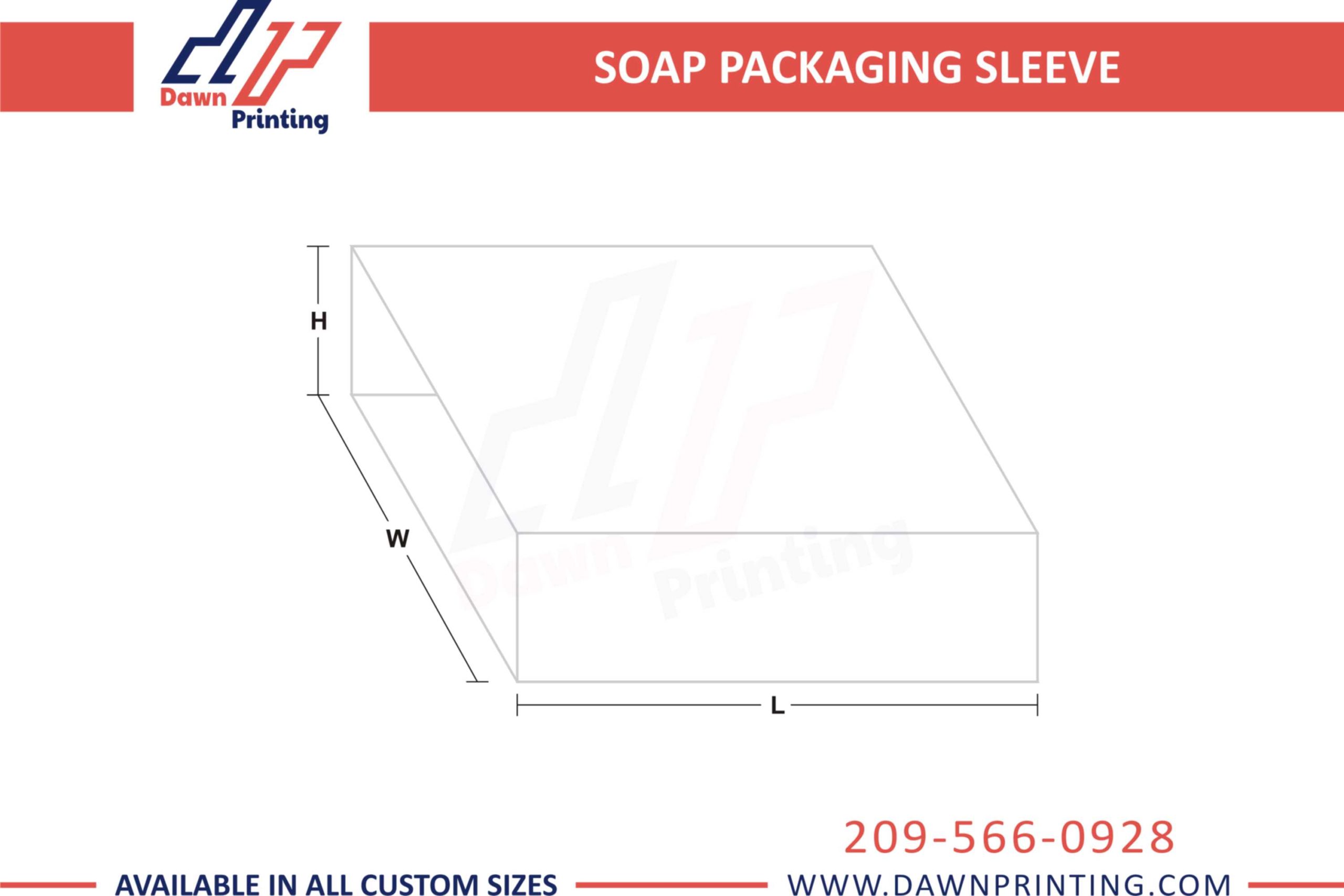 Custom 3D Soap Sleeve Packaging Boxes - Dawn Printing
