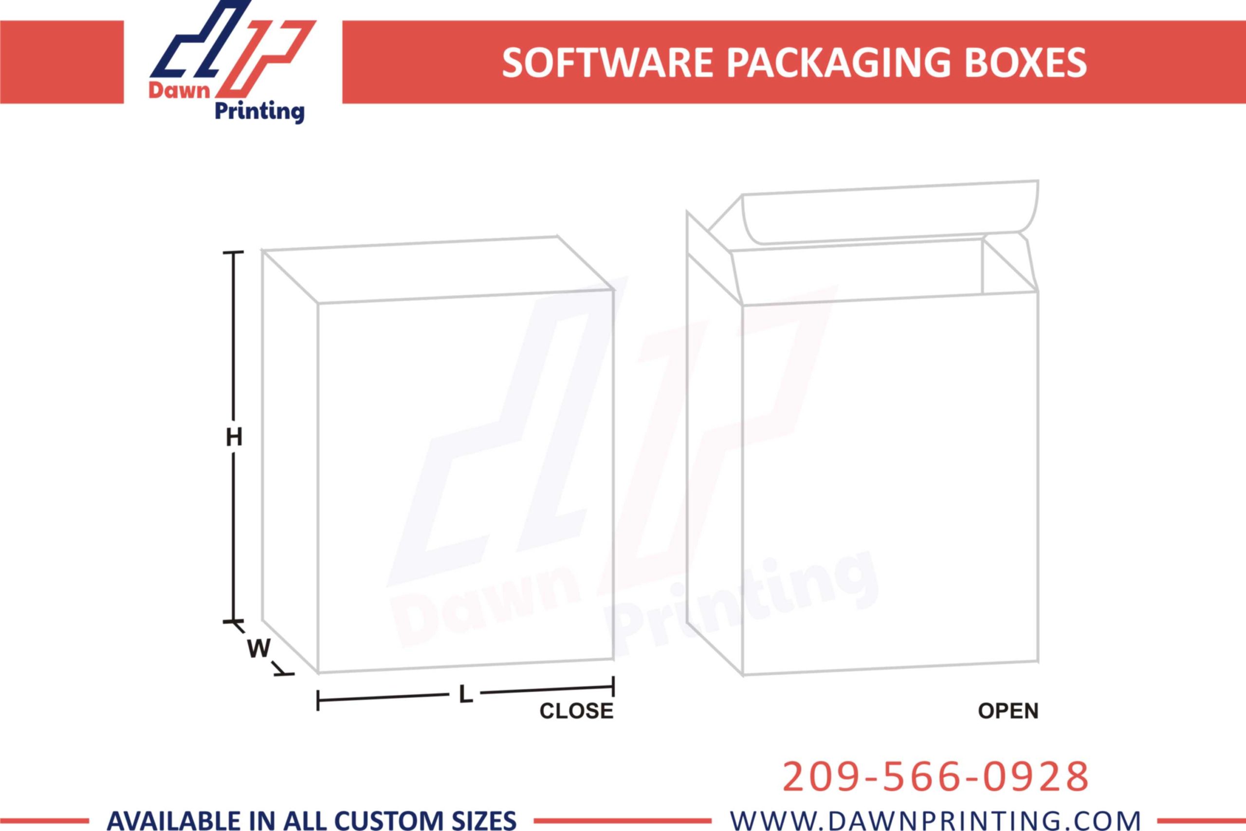 Software Packaging Templates - Dawn Printing