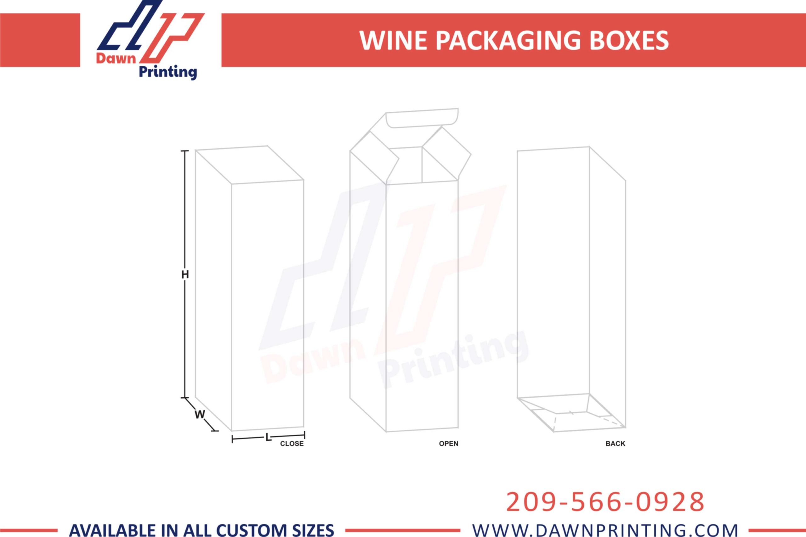 Wine Packaging Boxes Mock up - Dawn Printing