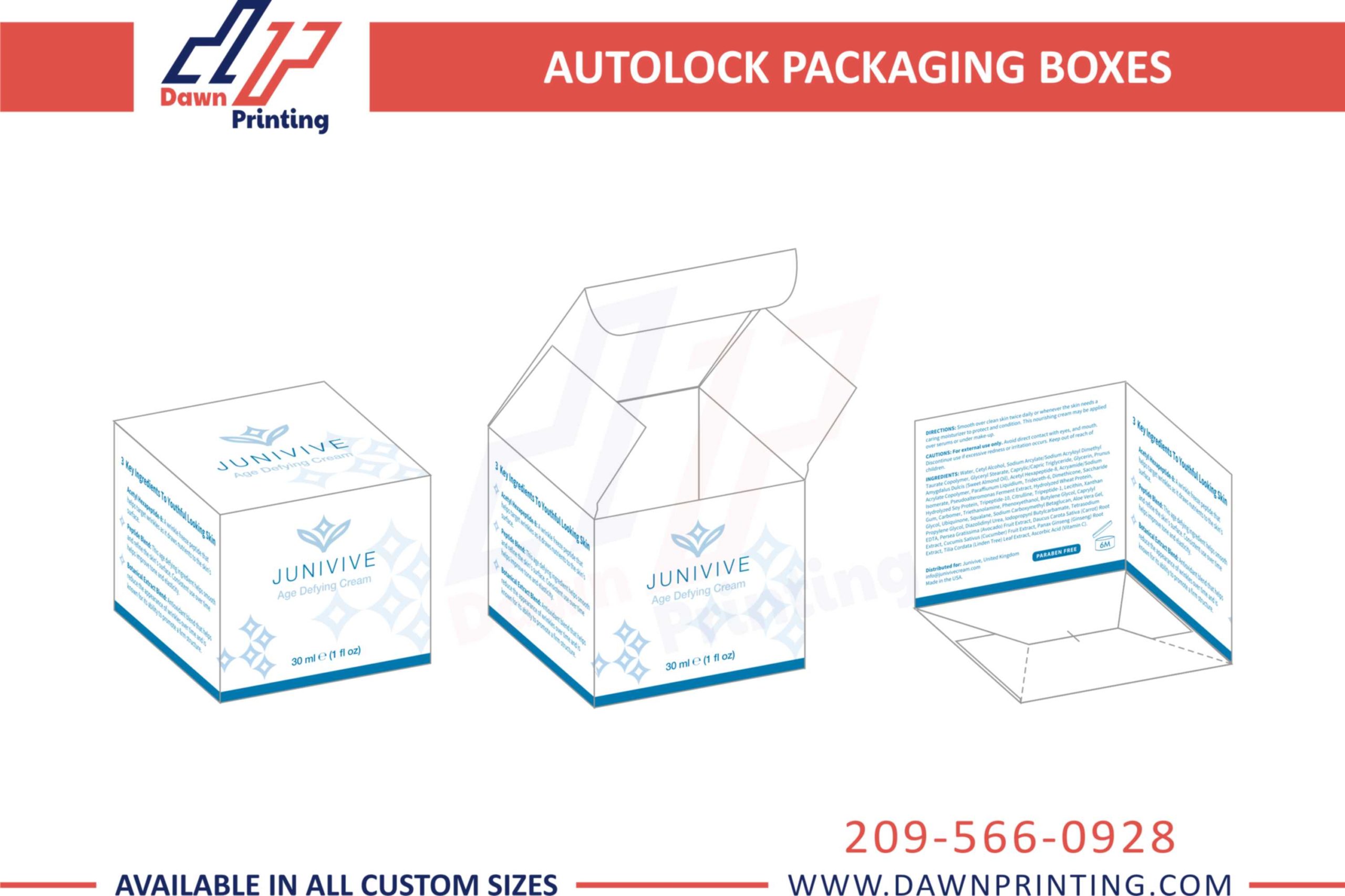 Auto Bottom Lock Packaging Box - Dawn Printing