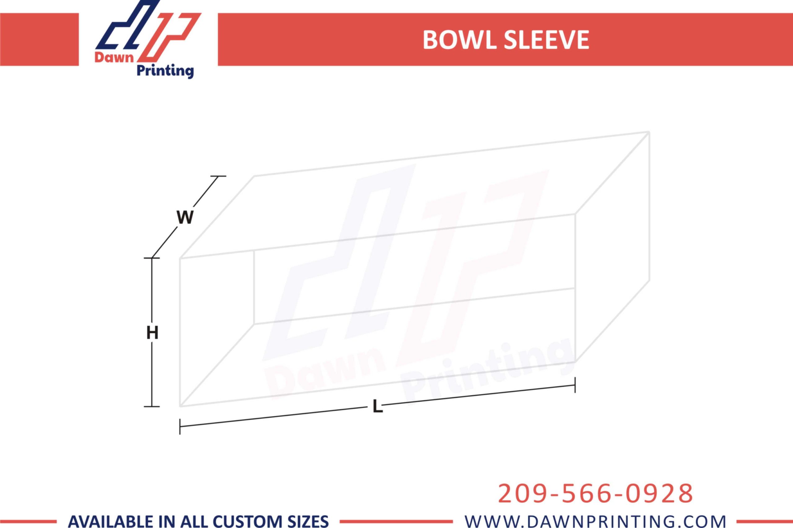 3D Bowl Sleeves For Boxes - Dawn Printing
