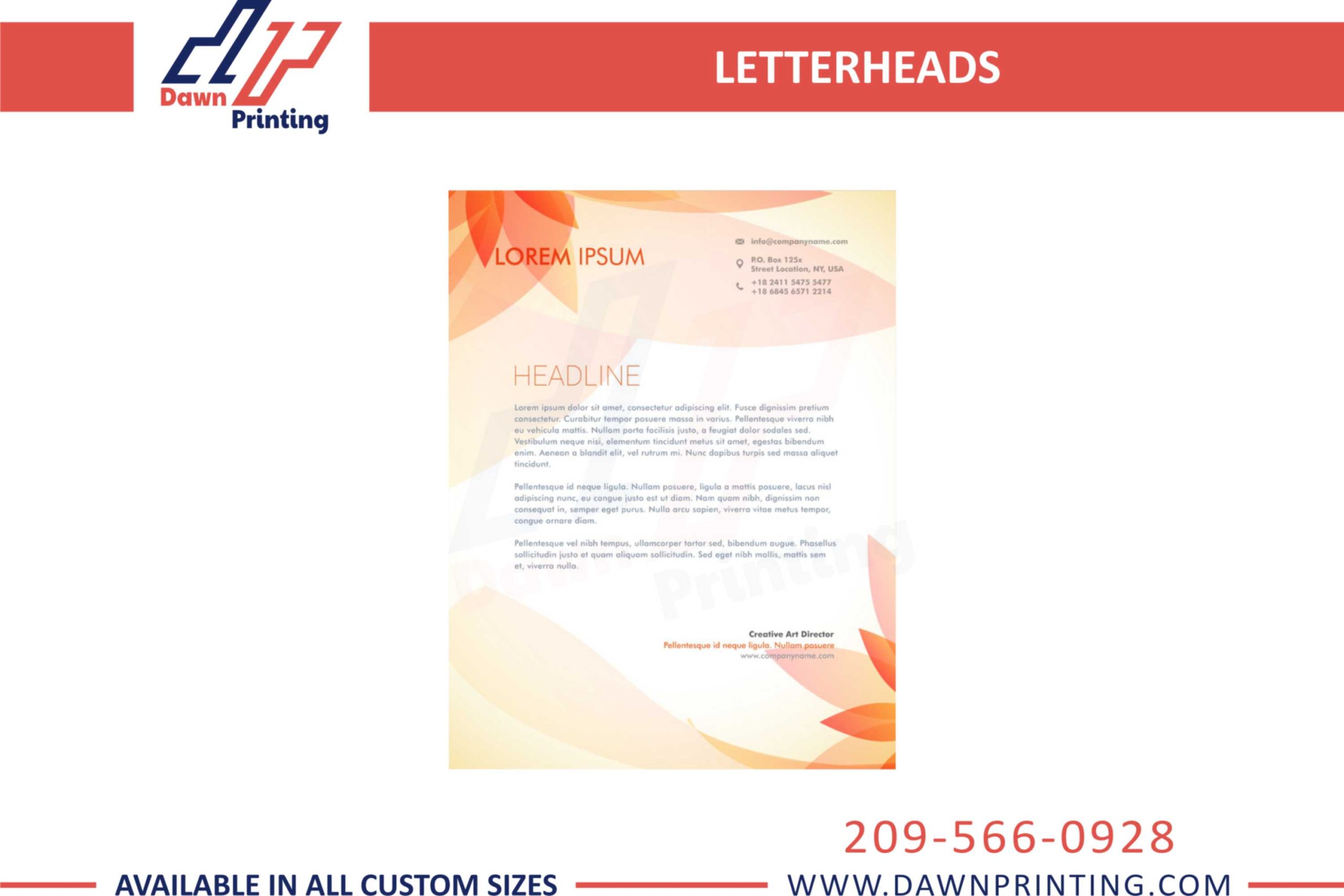 Letterhead Printing Paper - Dawn Printing