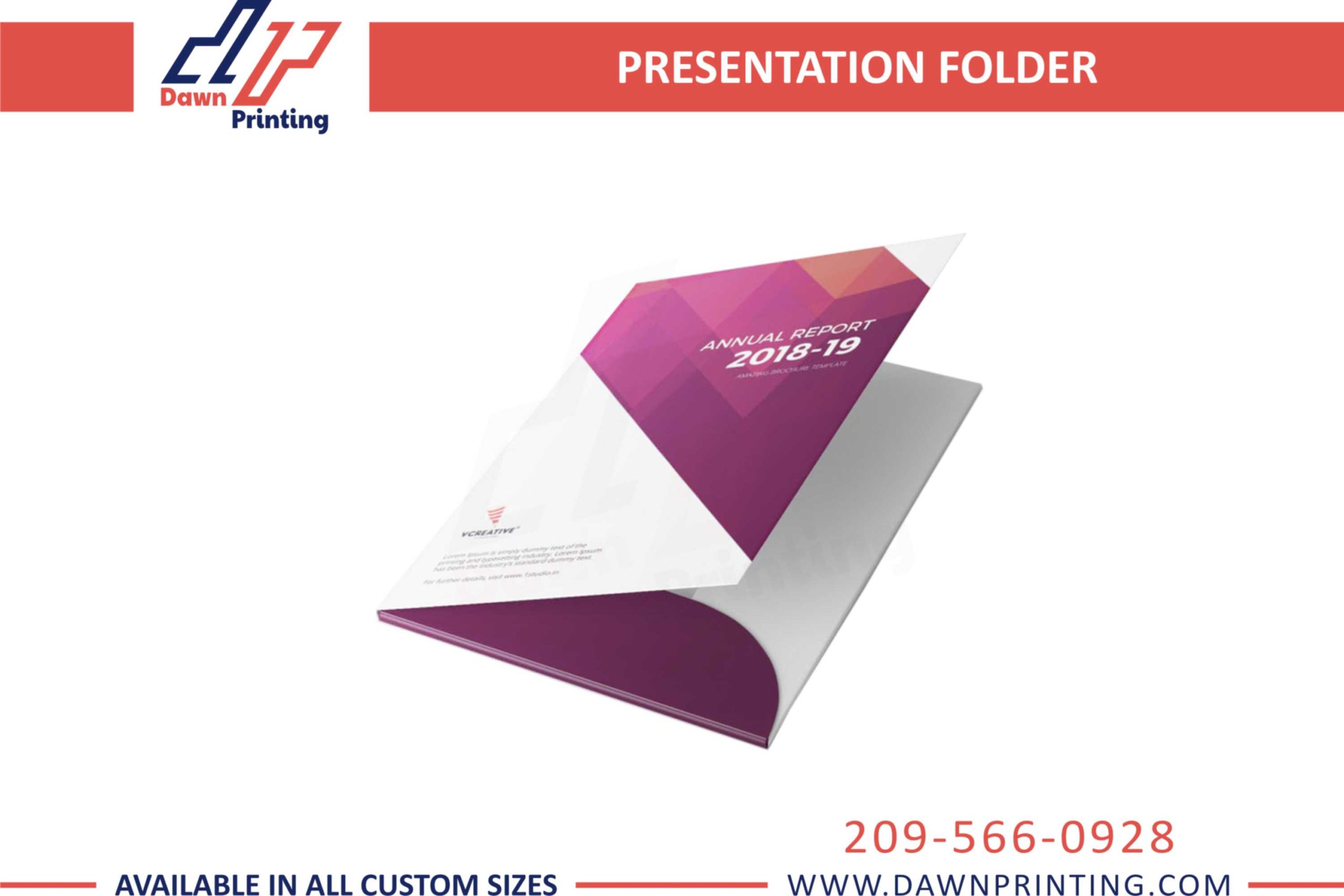 Business Presentation Folders - Dawn Printing