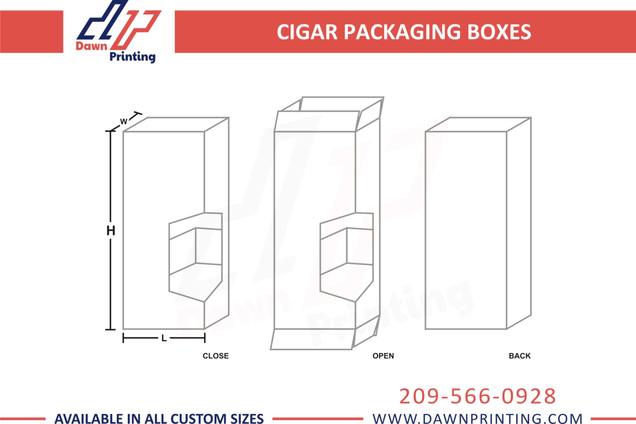 Mock up Cigar Packaging Boxes - Dawn Prinitng