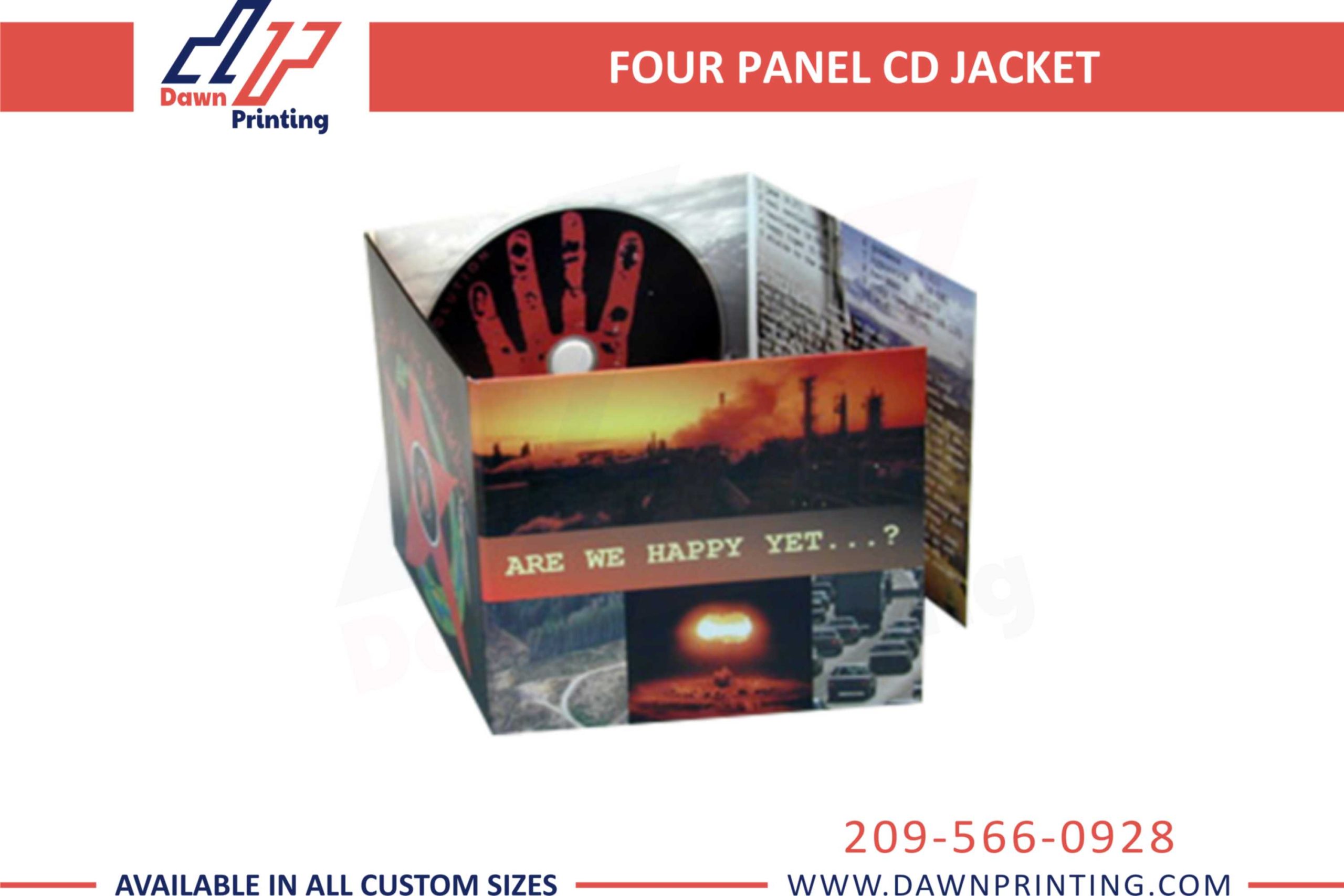 Dawn Printing - Custom Four Panel CD Jacket Printing & Packaging