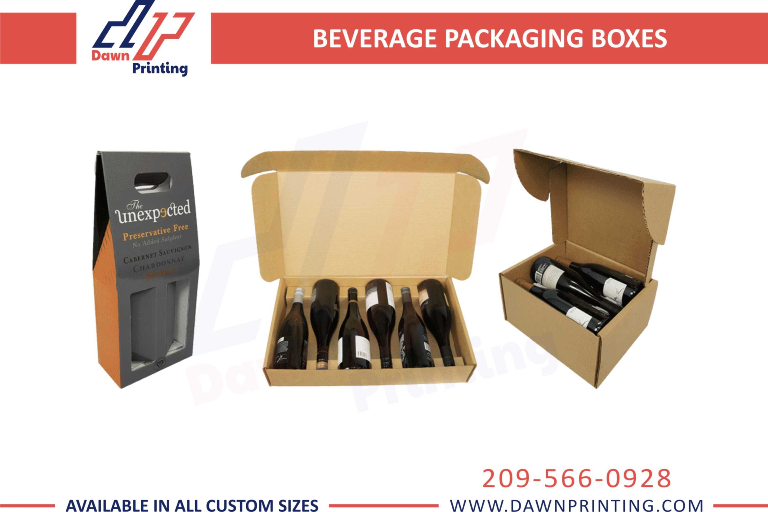 Custom Beverage Boxes - Dawn Printing