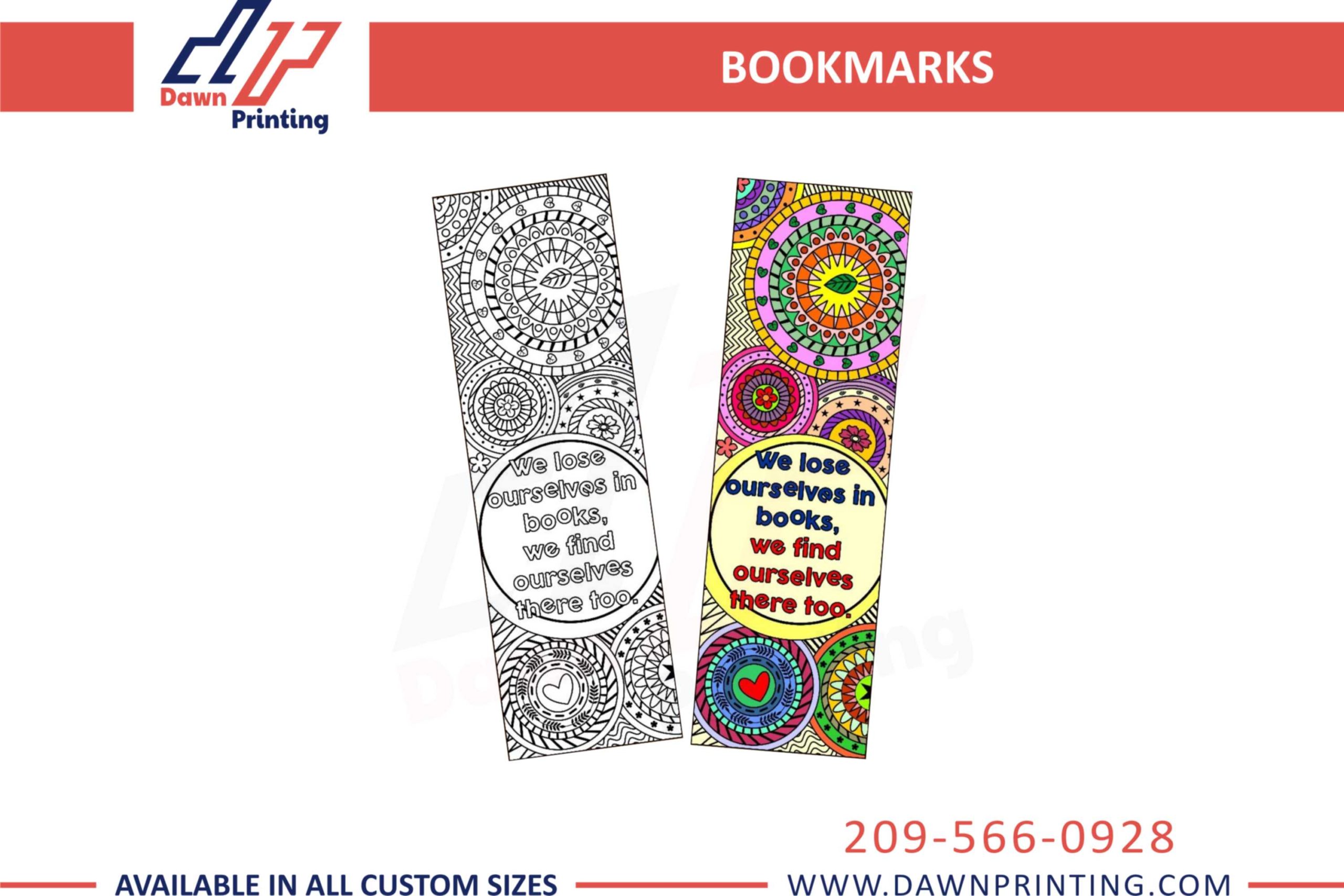 Custom Printed Bookmarks - Dawn Printing