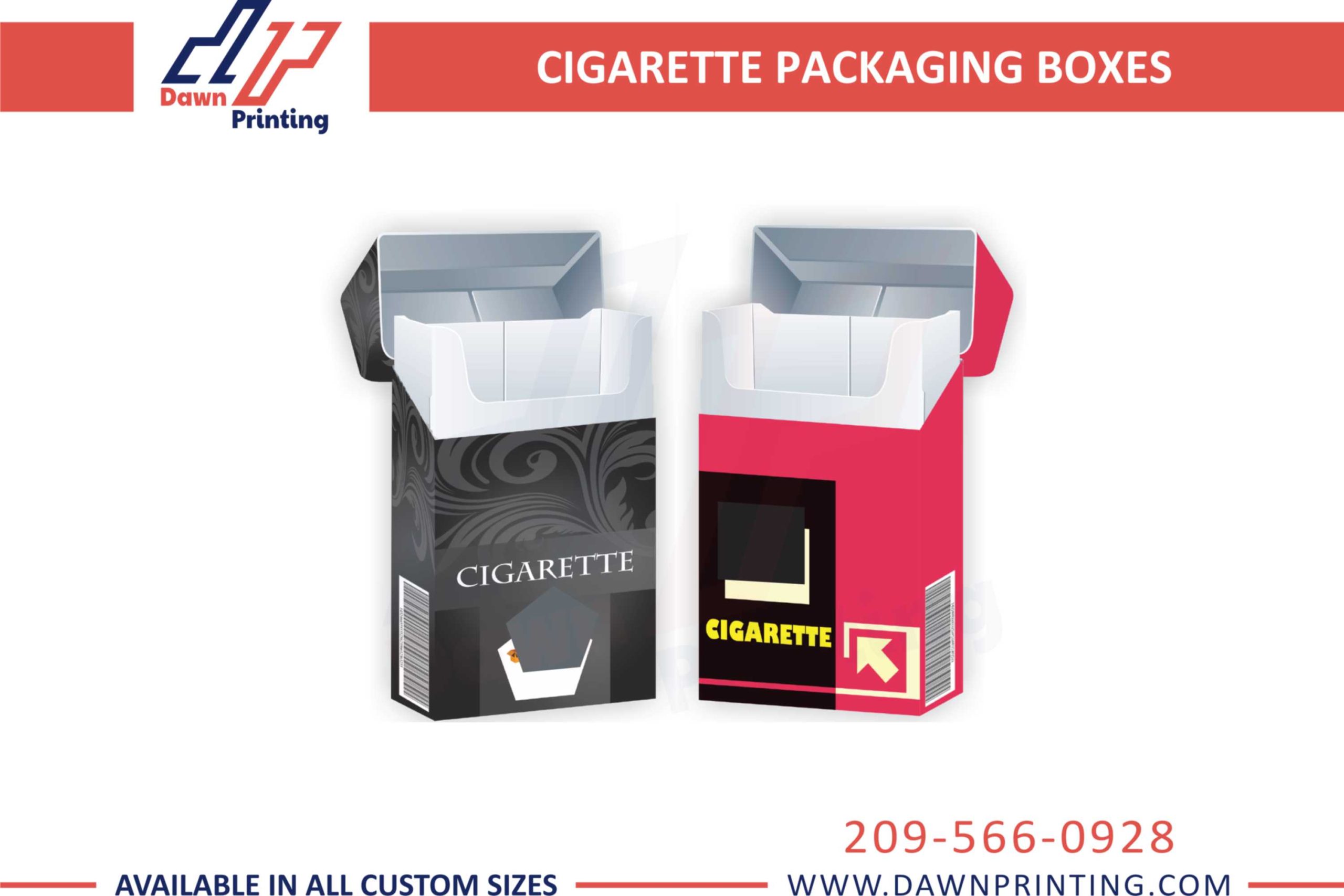 Custom made Cigarette Boxes - Dawn Printing