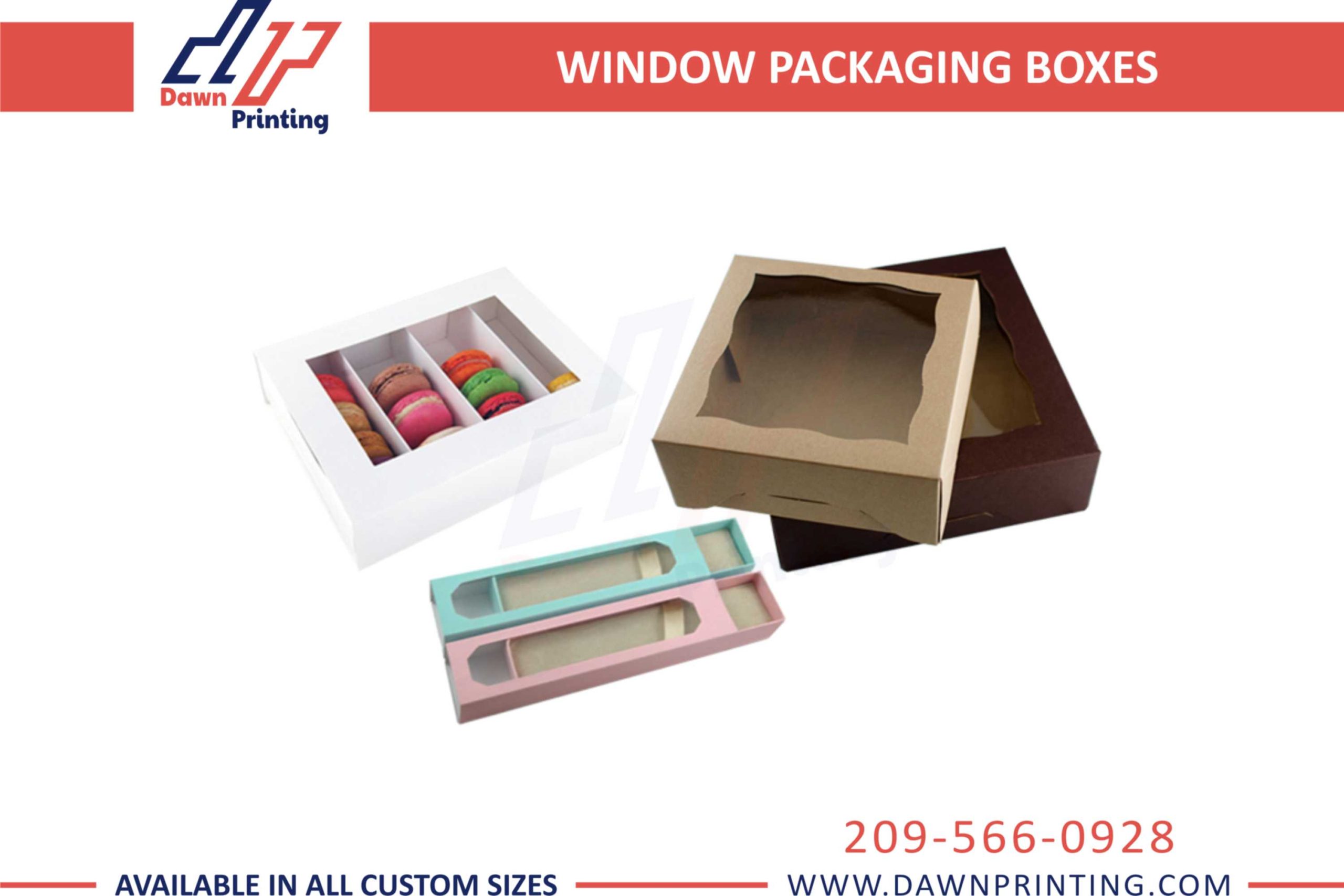 Customized Clear Window Boxes - Dawn Printing