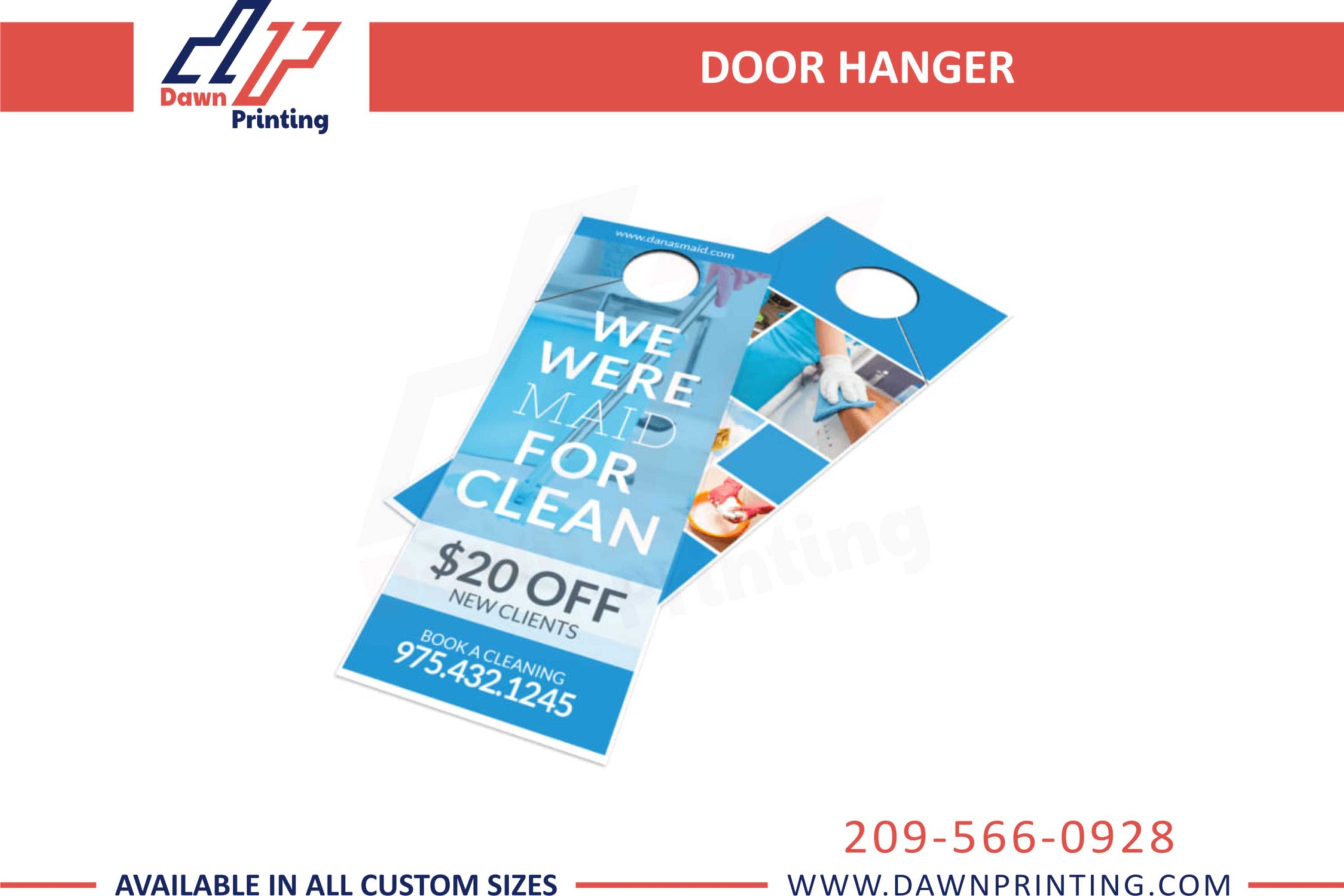 Custom Door Hangers Printing - Dawn Printing