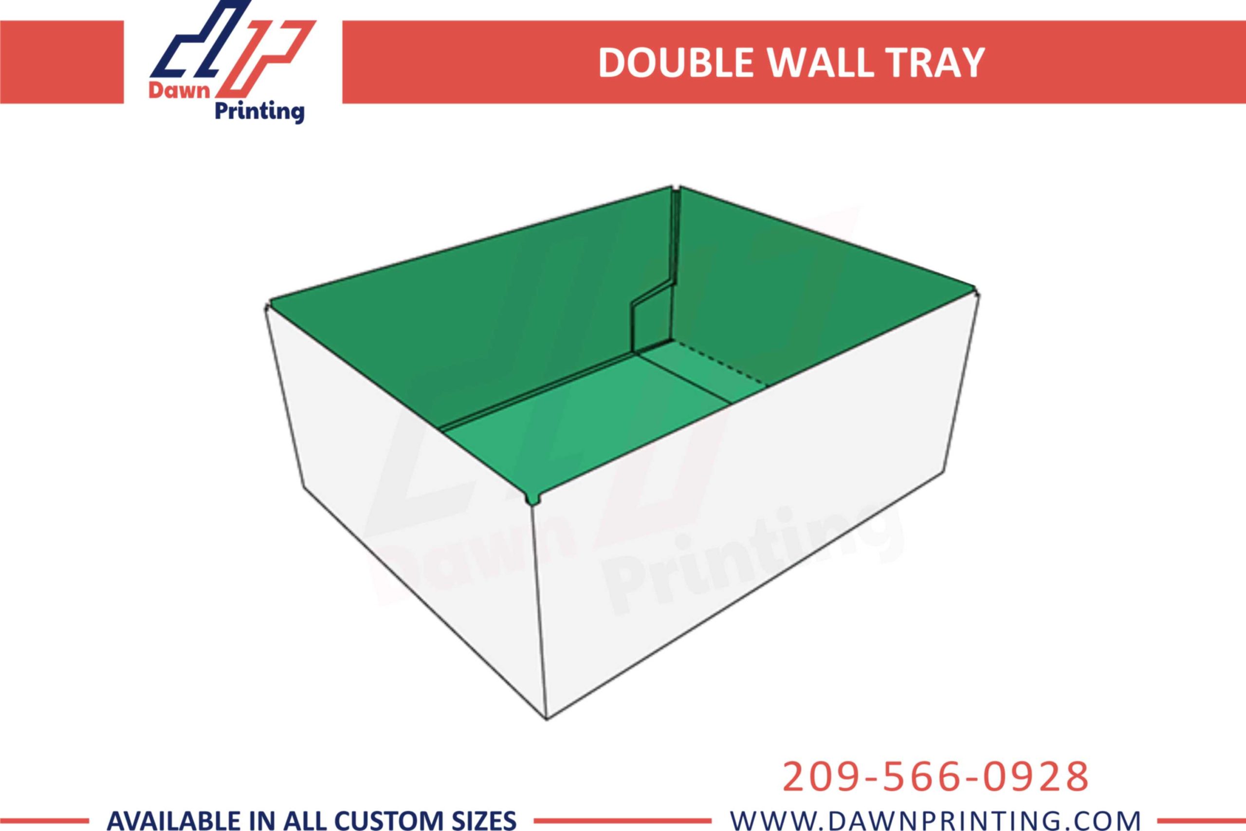 Custom Double Wall Tray For Boxes - Dawn Printing