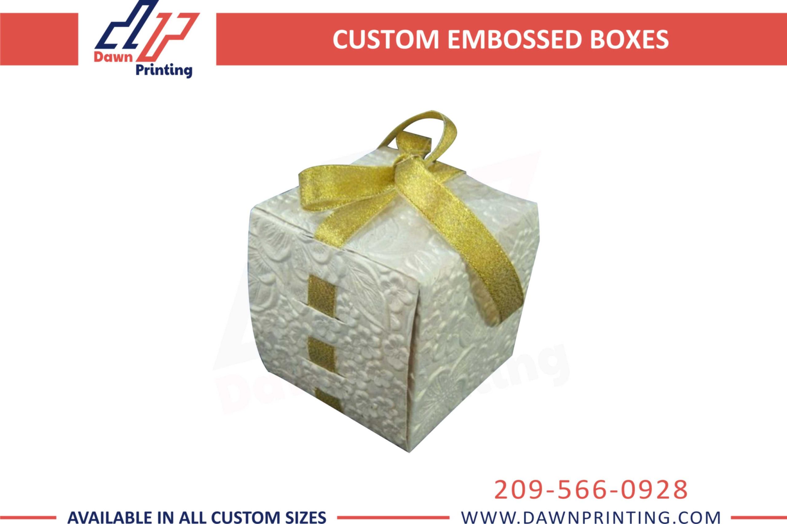 Custom Printed Embossed Boxes - Dawn Printing