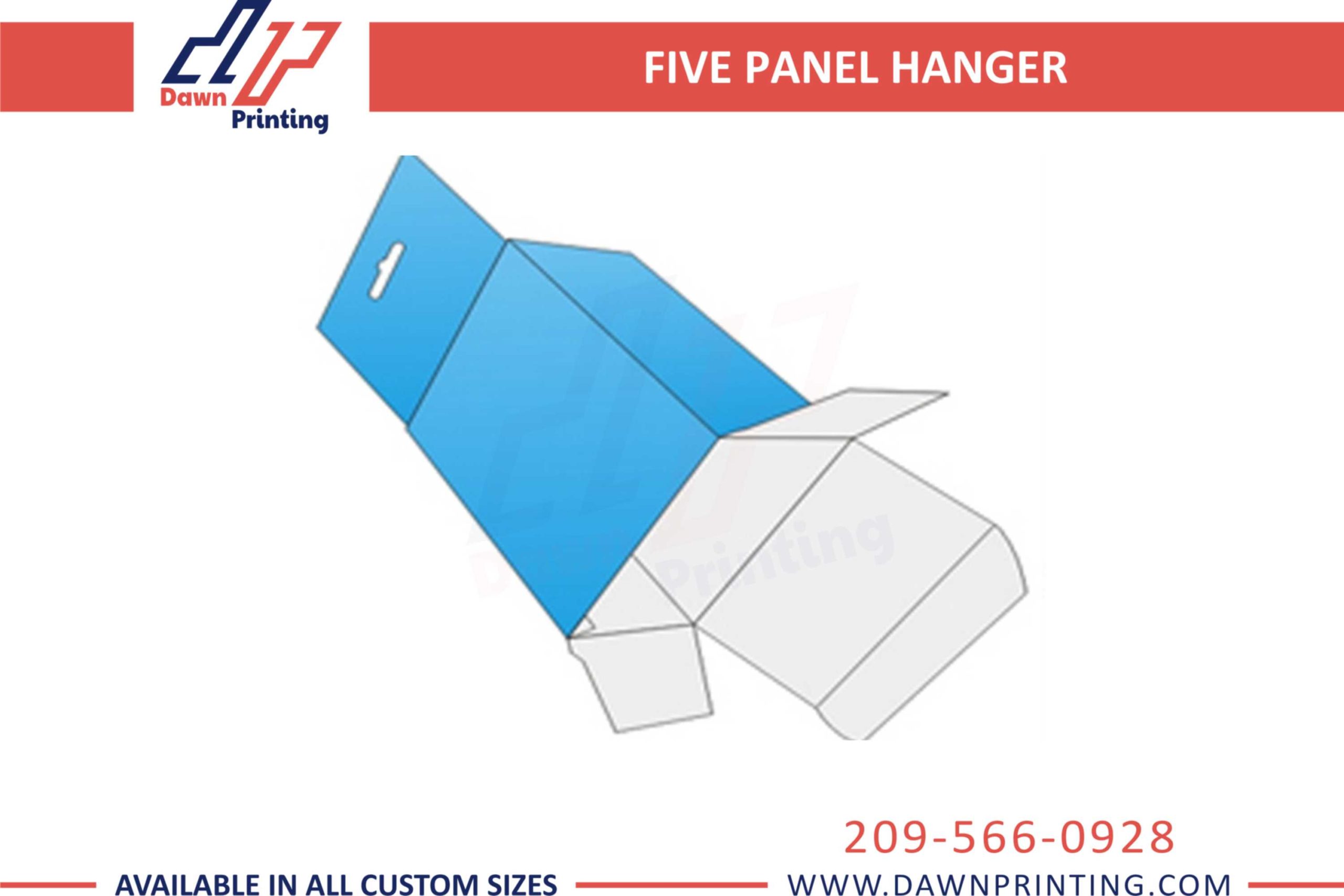 Custom Printed Five Panel Hanger Boxes - Dawn Printing