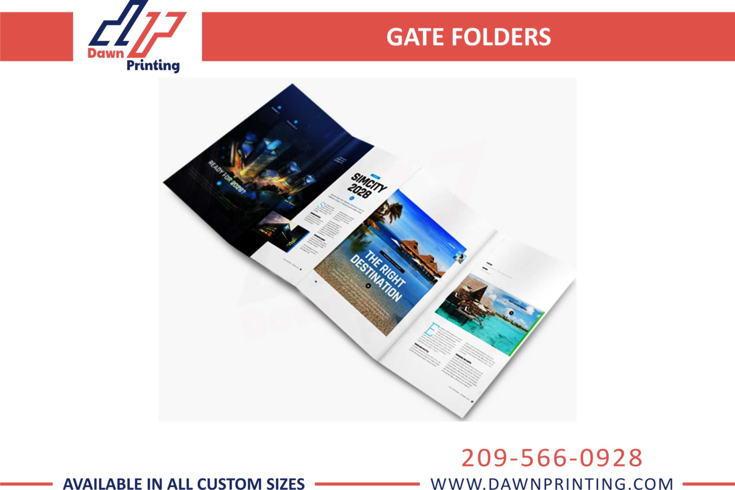 Custom Gate Folders Printing - Dawn Printing
