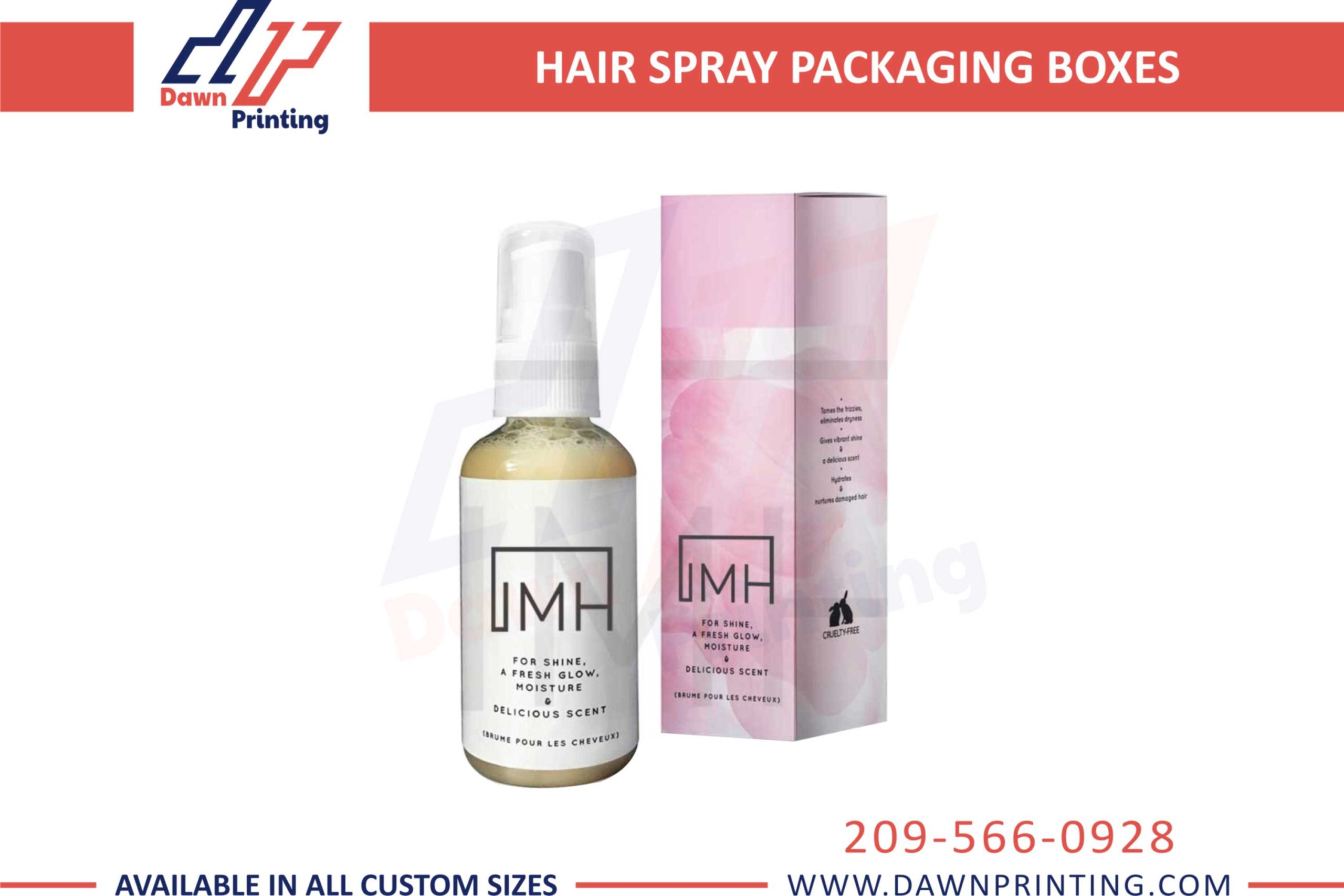 Custom Hairspray Boxes - Dawn Printing