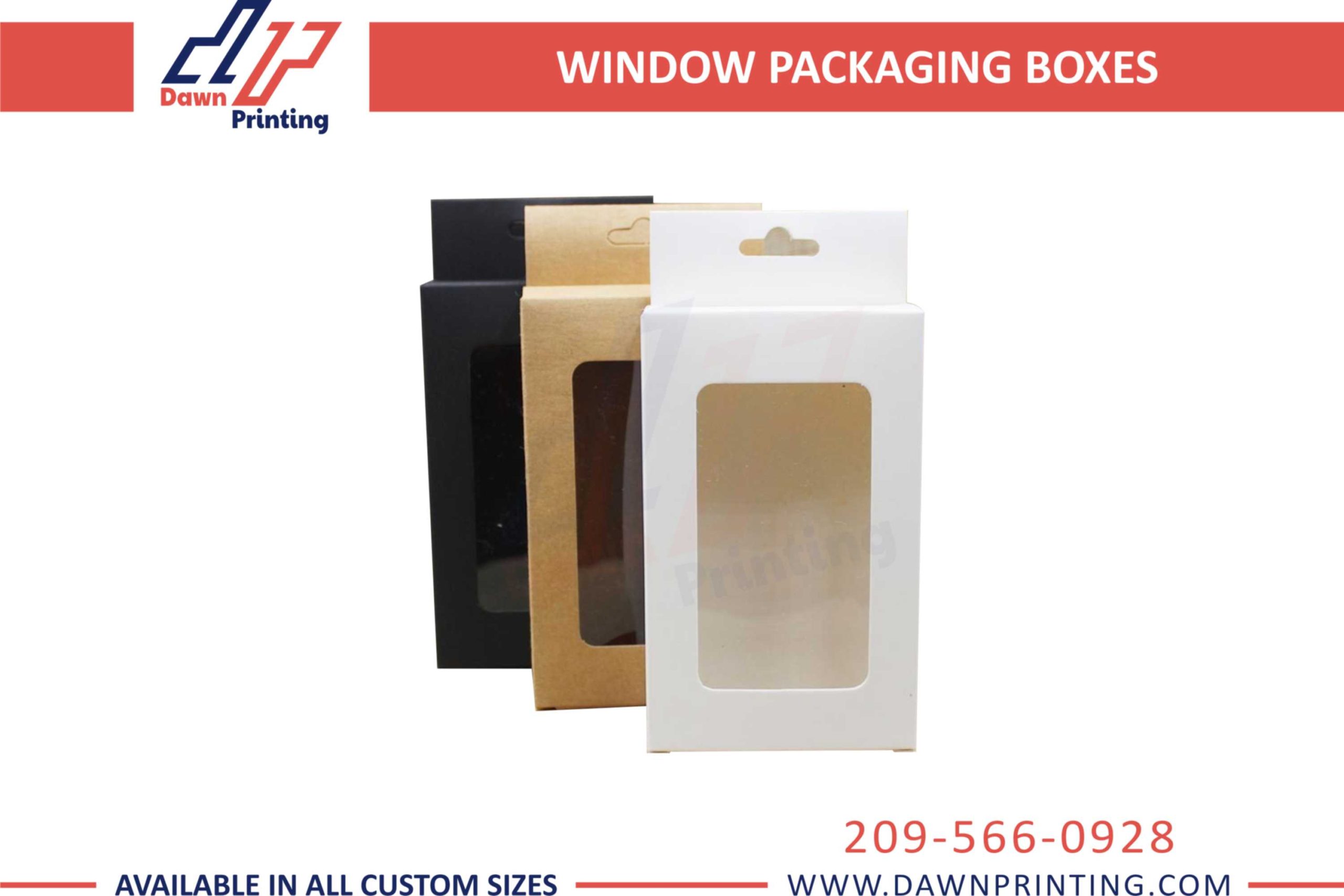 Kraft Clear window box - Dawn Printing