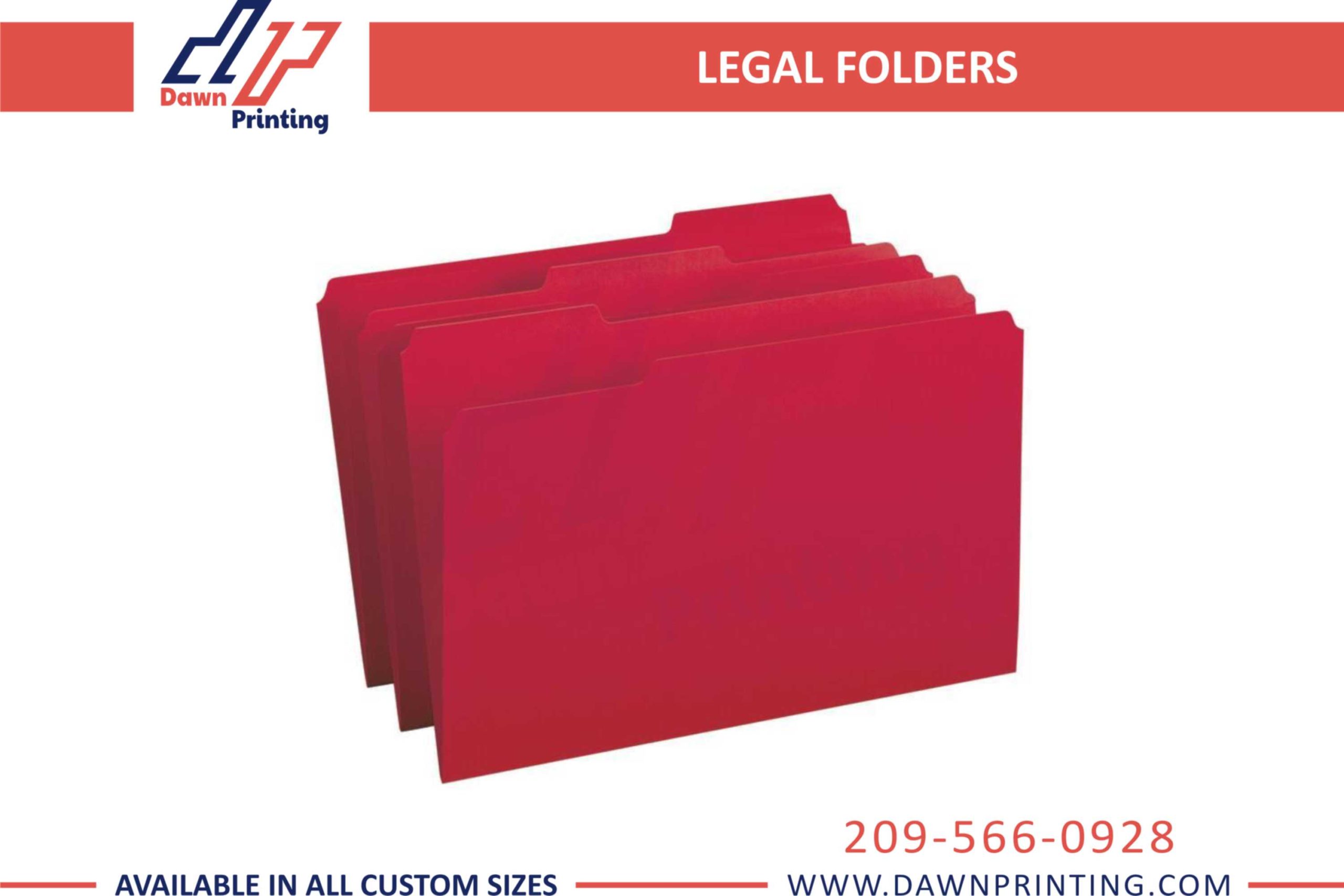 Custom Printed Legal Folders - Dawn Printing