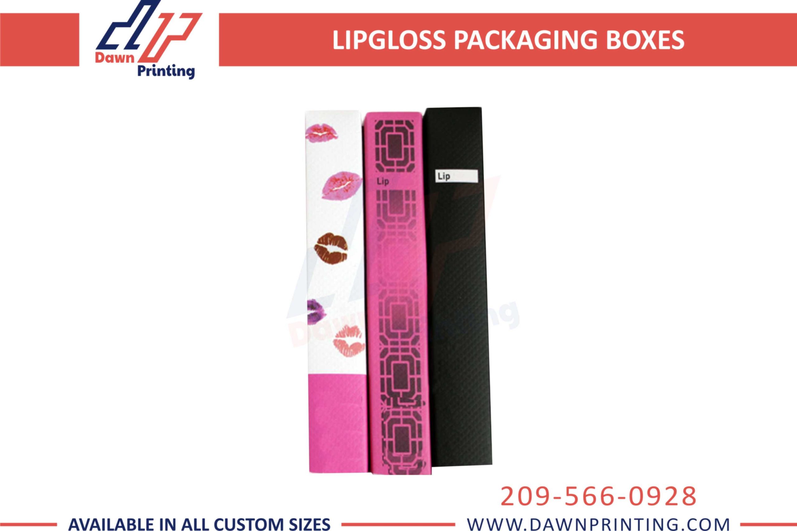 Custom Lip Gloss Packaging Boxes - Dawn Printing