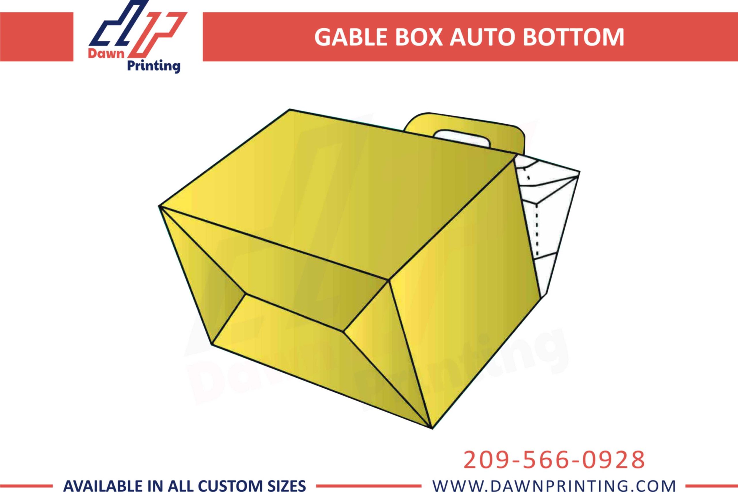 Custom Gable Boxes with Logo - Dawn Printing