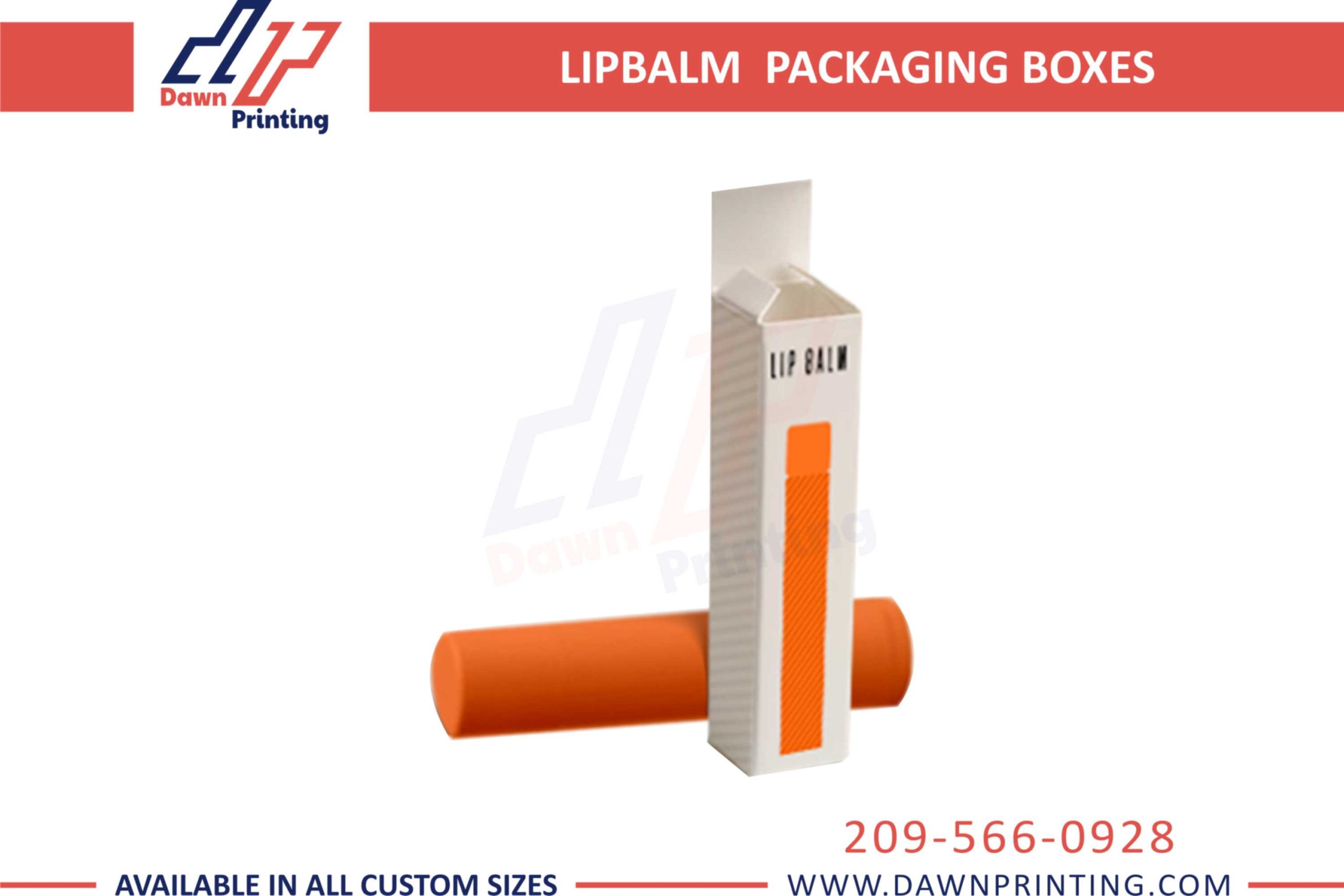 Custom Made Lip Balm Boxes - Dawn Printing