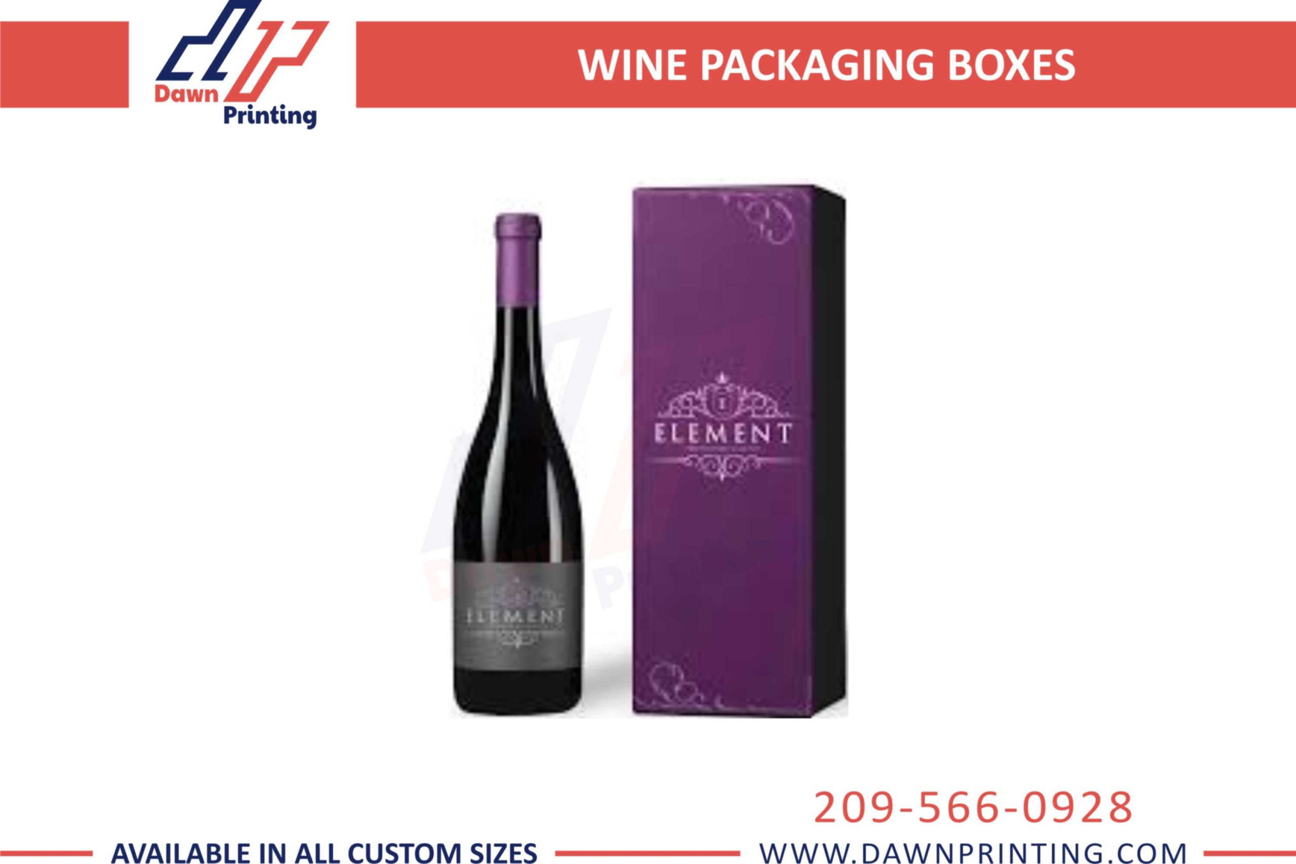Custom Wine Boxes - Dawn Printing