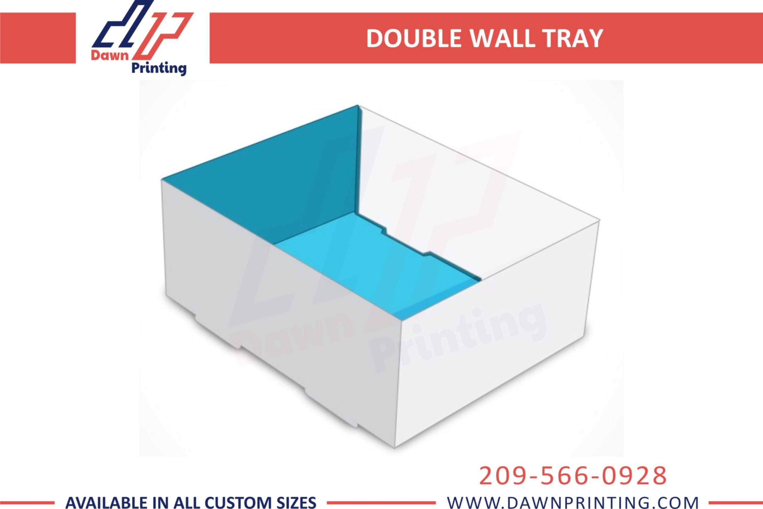 Custom Printed Double Wall Tray For Boxes - Dawn Printing