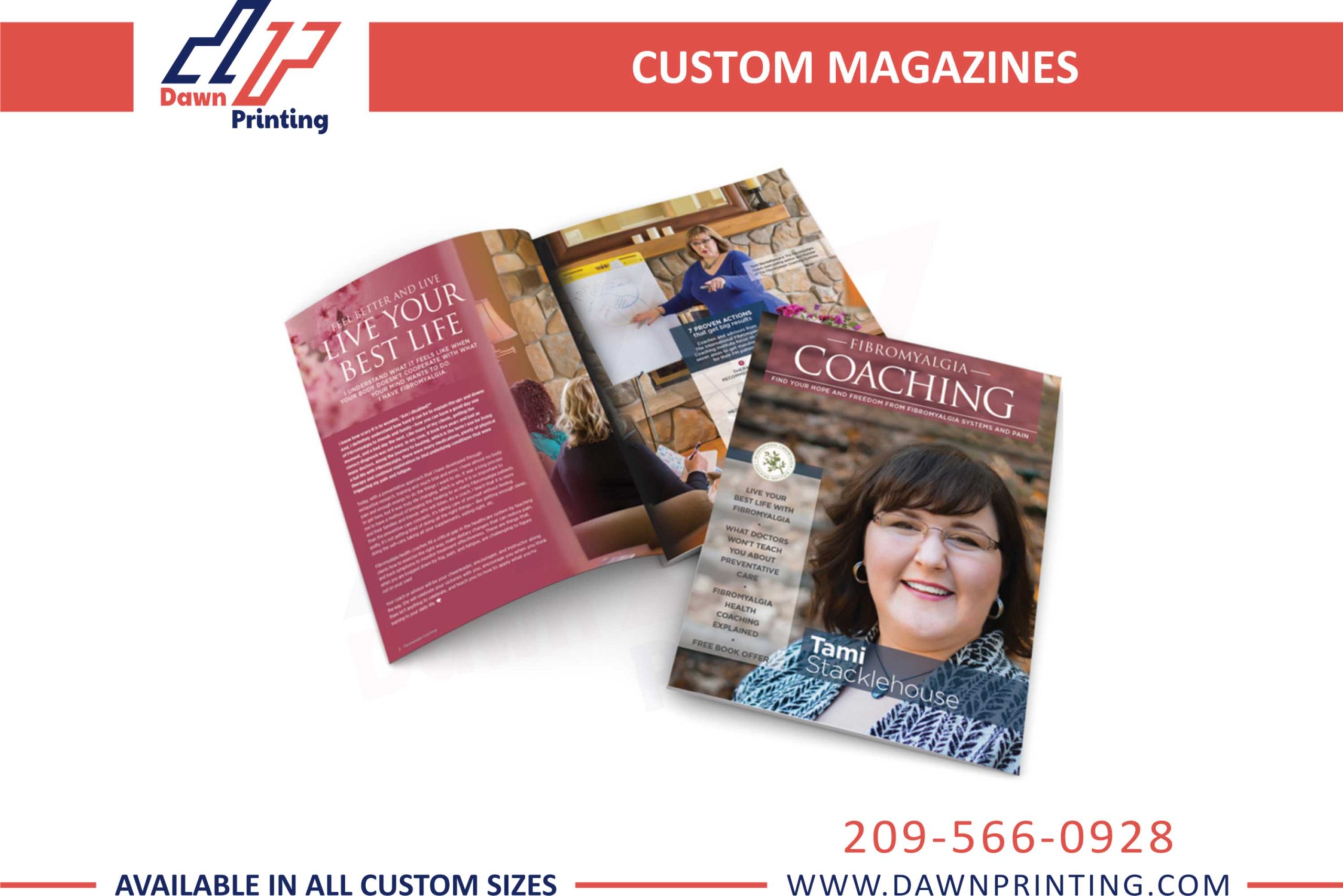Creative Custom Magazines with Brand Logo - Dawn Printing