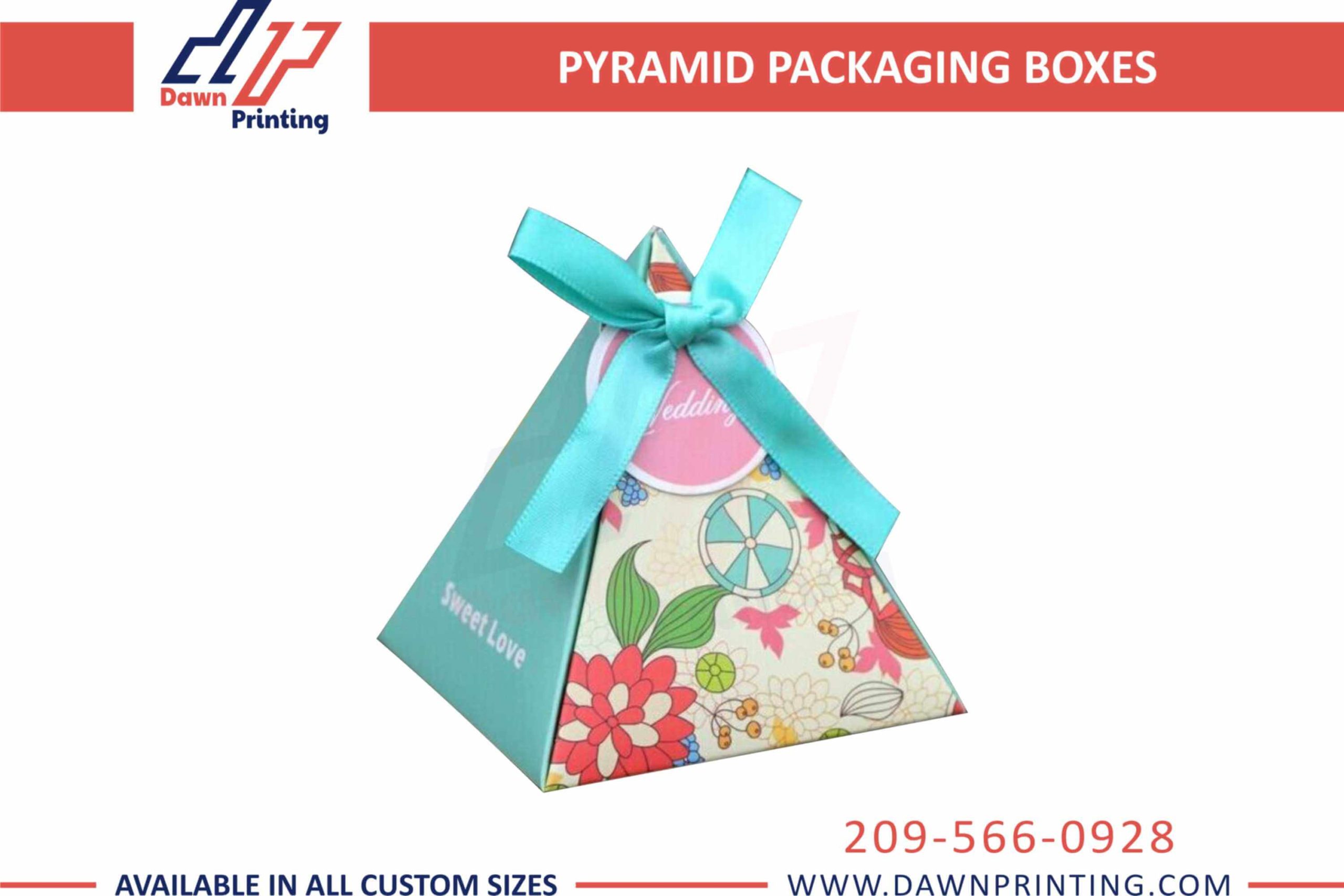 Custom Pyramid Boxes - Dawn Printing