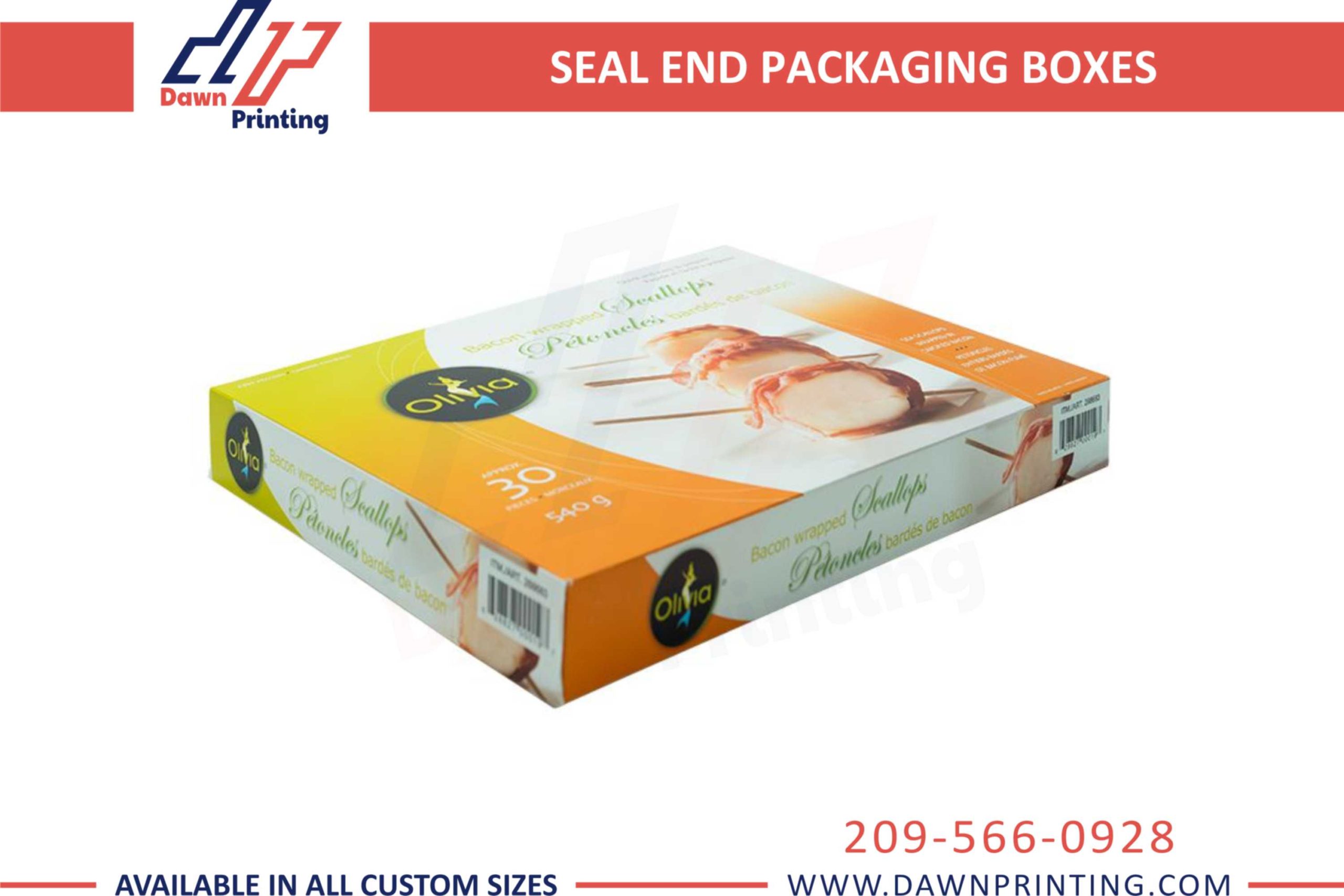 Custom Seal End Printing Boxes - Dawn Printing