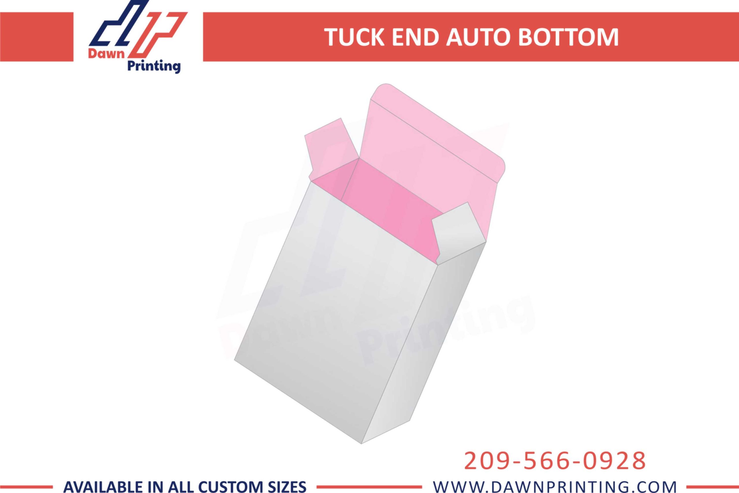 Customized Tuck End Auto Bottom Boxes - Dawn Printing