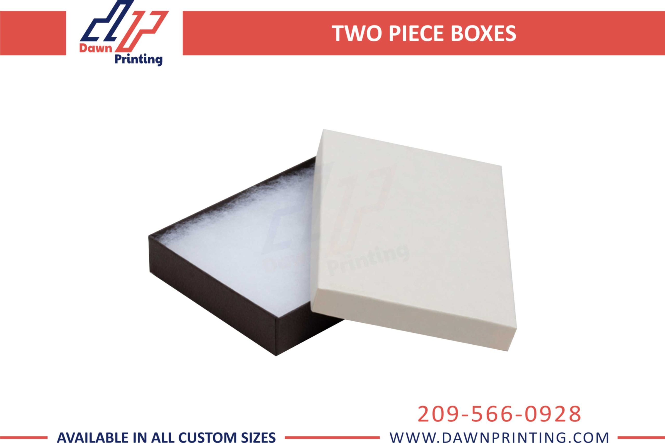 Custom printed Two Piece Box - Dawn Printing