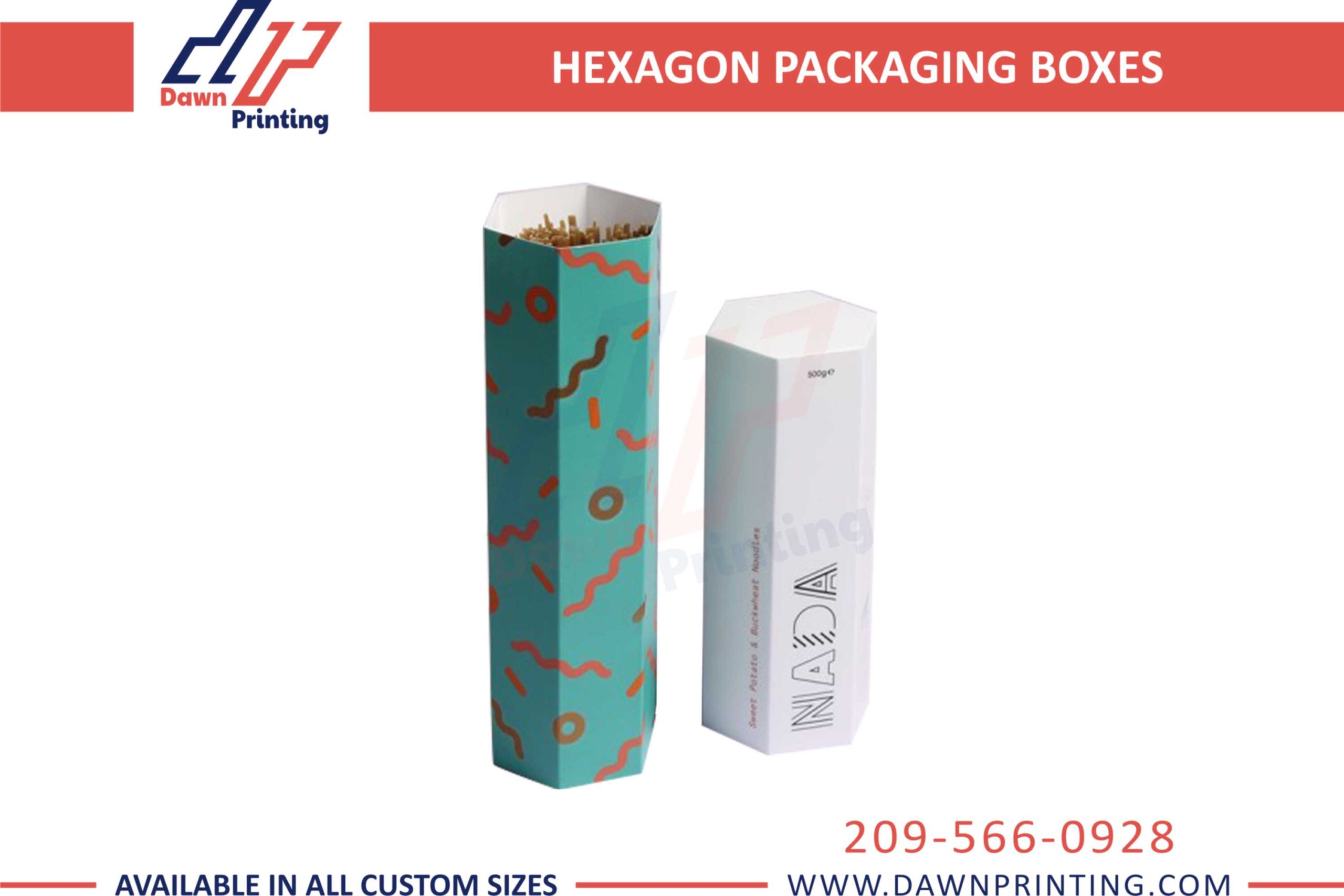 Customized luxury hexagon shaped boxes - dawn Printing