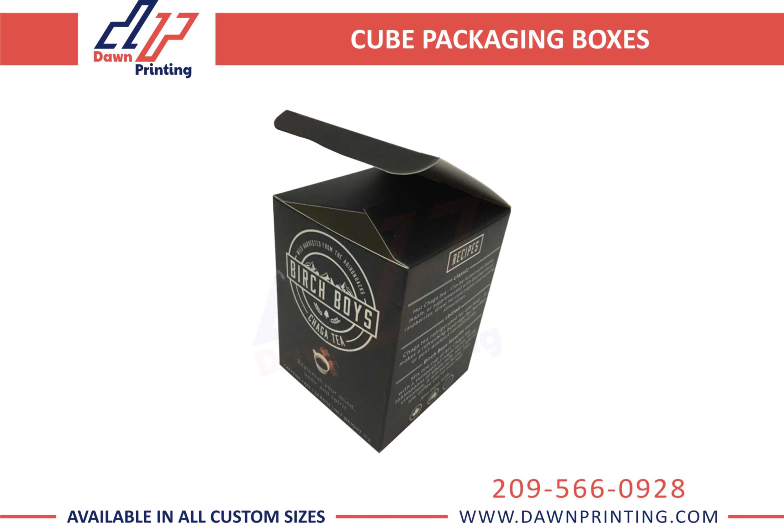Cube Packaging Boxes with Logo - Dawn Printing
