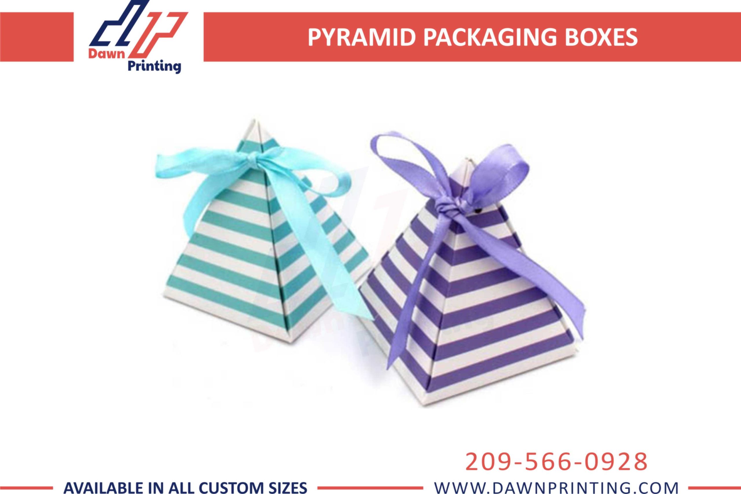 Custom Printed Pyramid box - Dawn Printing