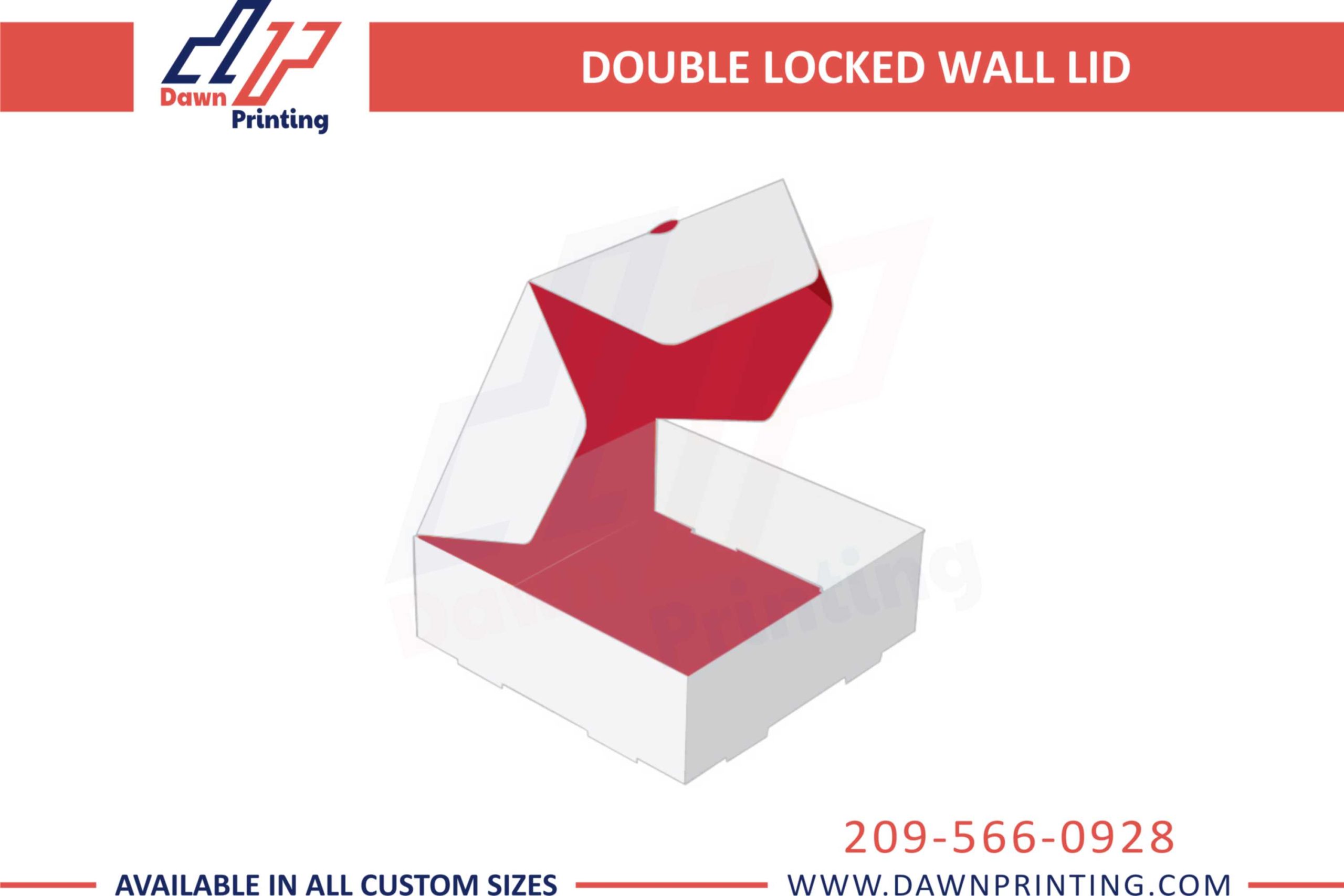 Double Locked Wall Lid Box - Dawn Printing