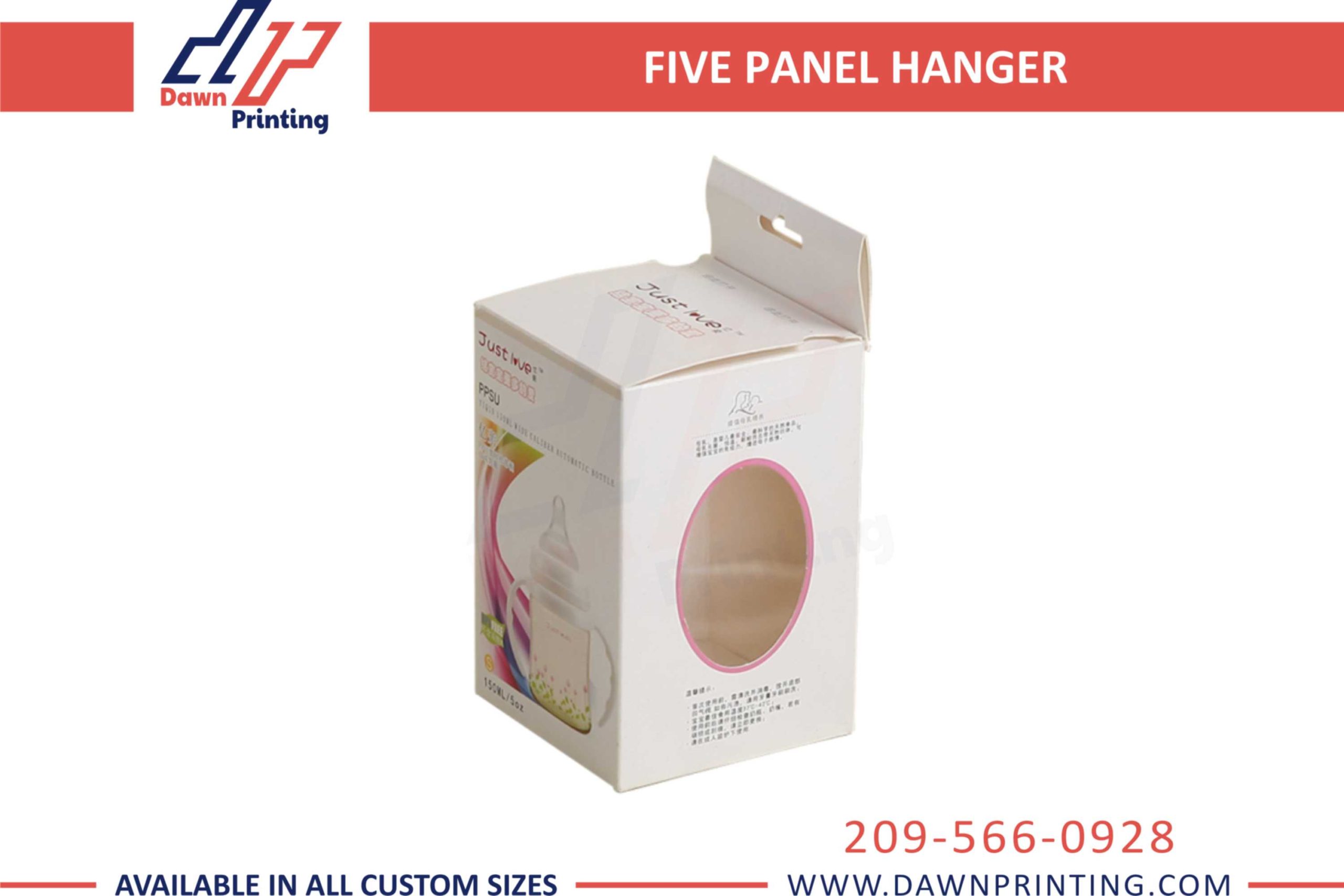 Five Panel Hanger Boxes - Dawn Printing