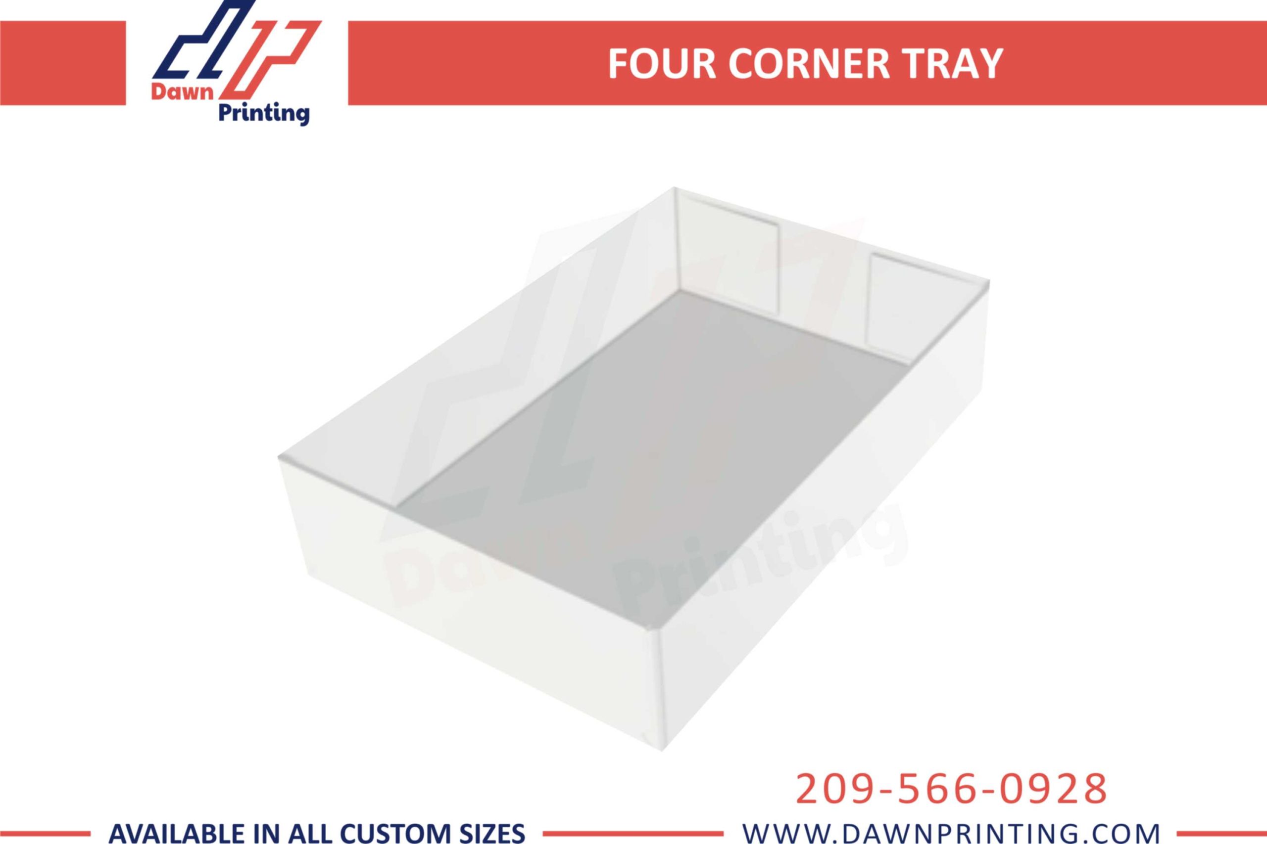 Dawn Printing - Four Corner Tray Box Design