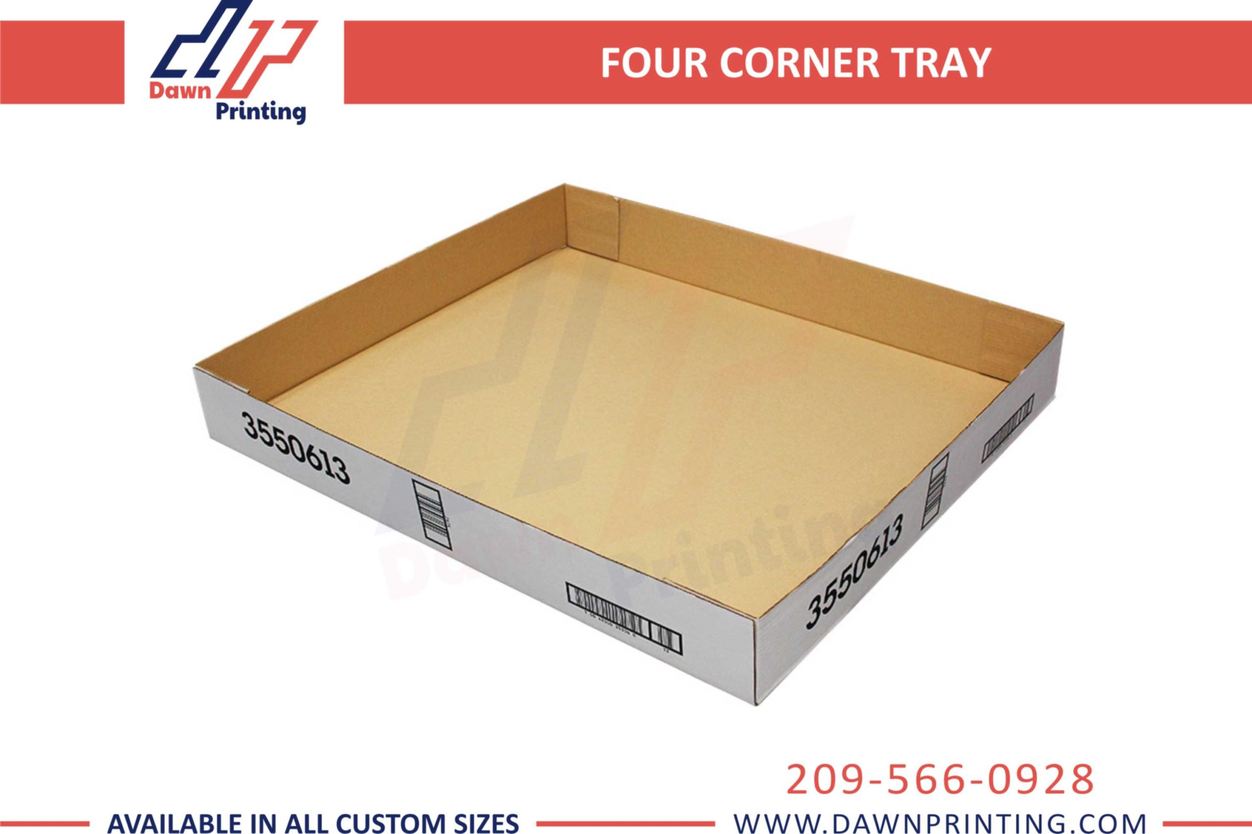 Four Corner Tray Box - Dawn Printing