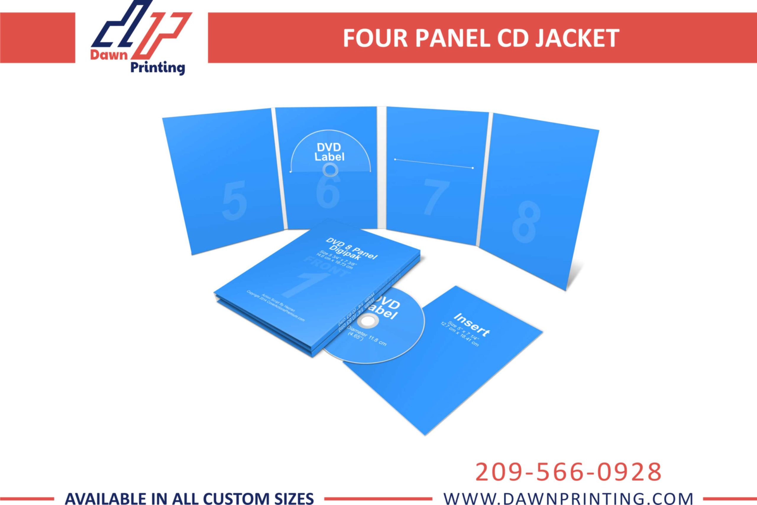 4 Panel CD Jacket Printing - Dawn Printing
