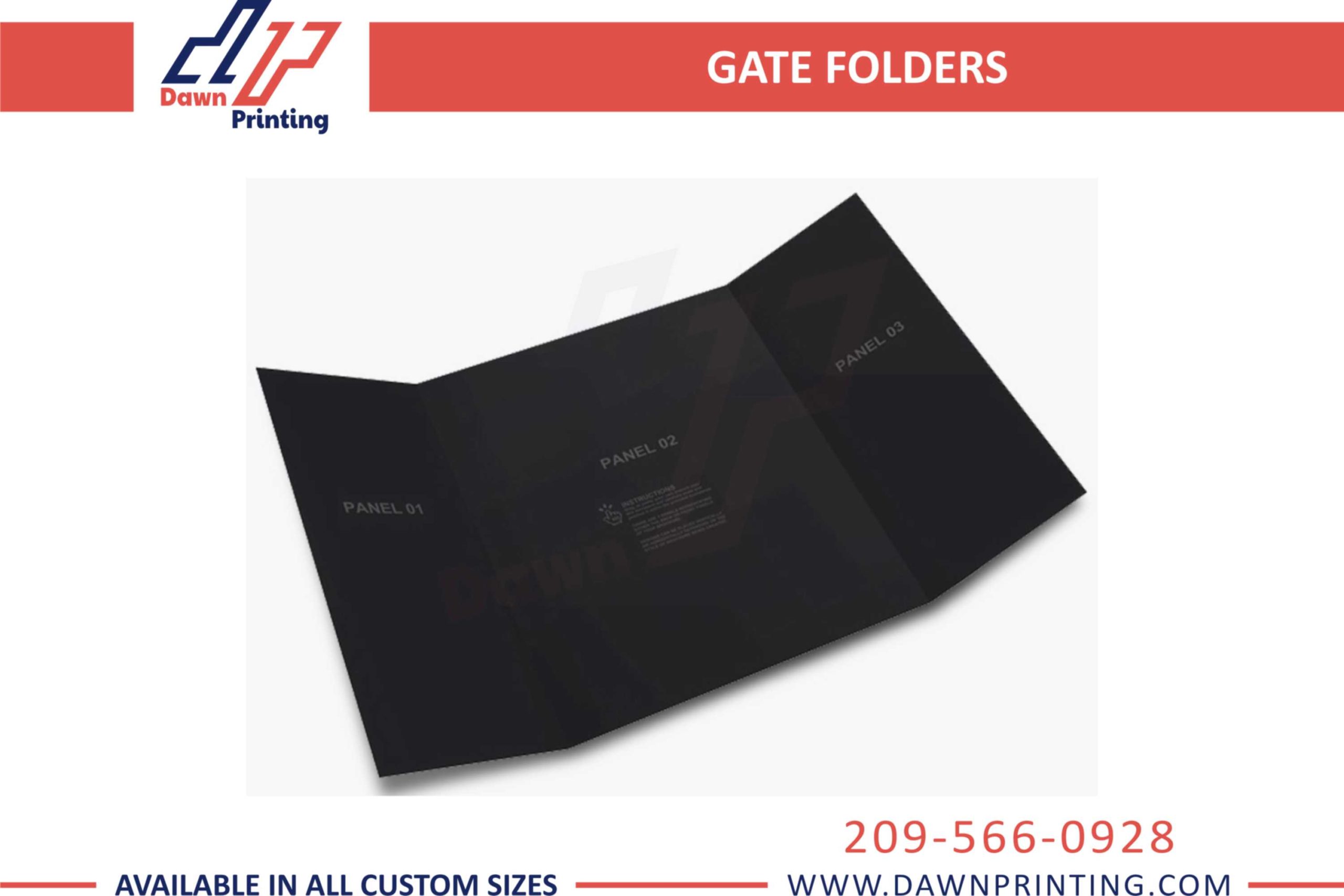 Gate Folder With Center Flap Printing - Dawn Printing